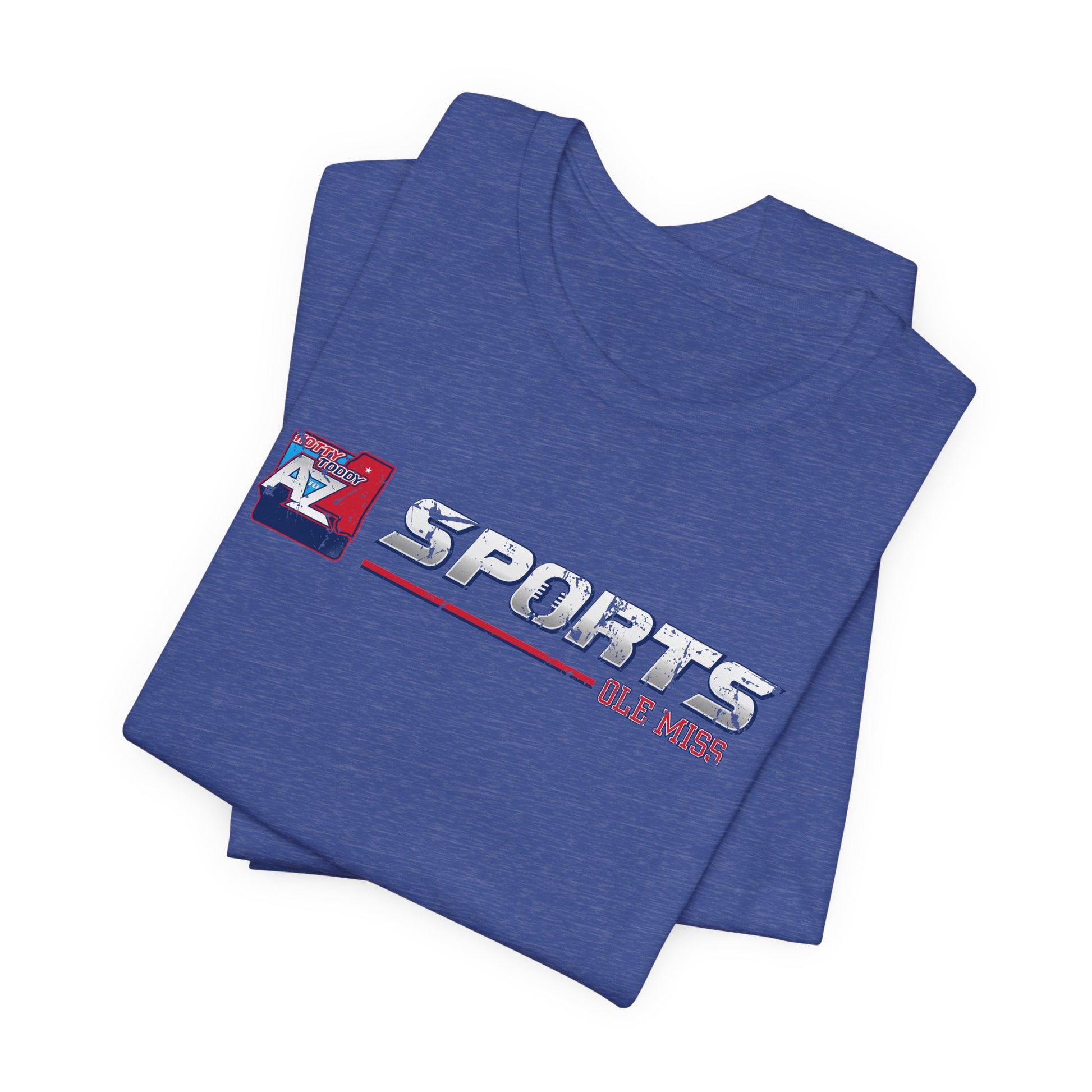 A to Z Sports Ole Miss Horizontal Distressed T-Shirt
