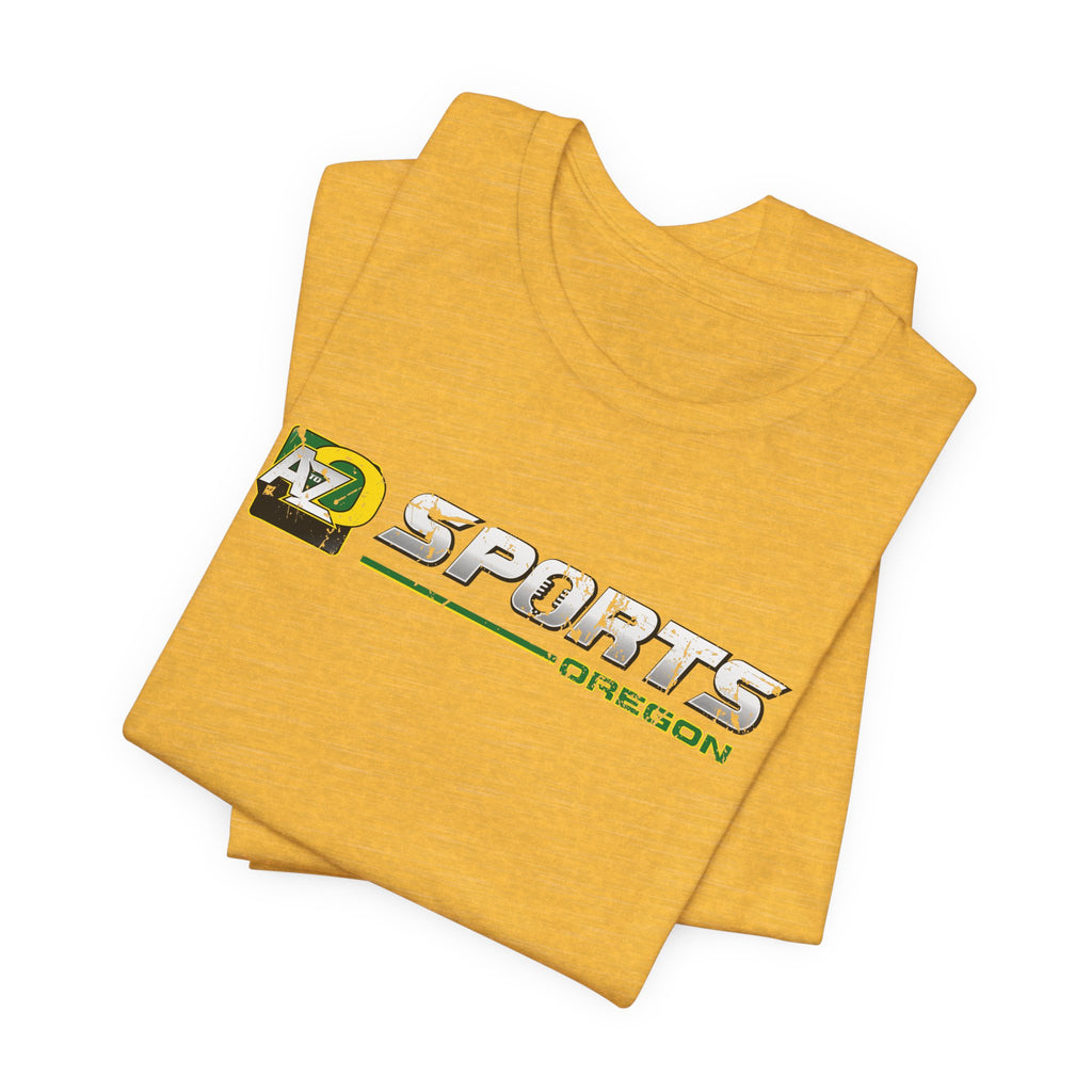 A to Z Sports Oregon Distressed Horizontal T-Shirt