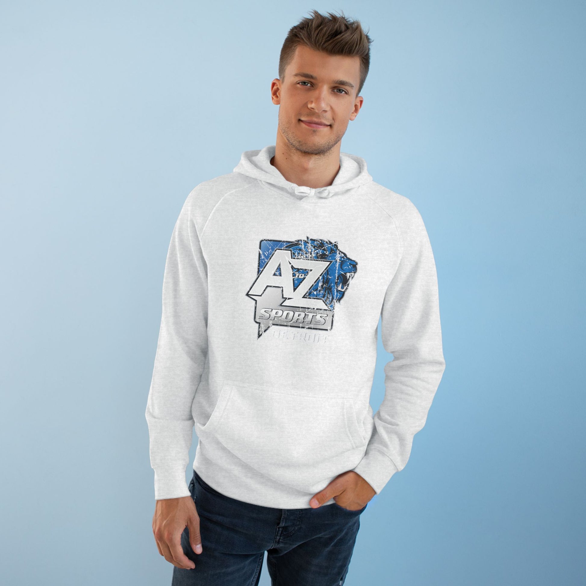 A to Z Sports Lions Distressed Hoodie