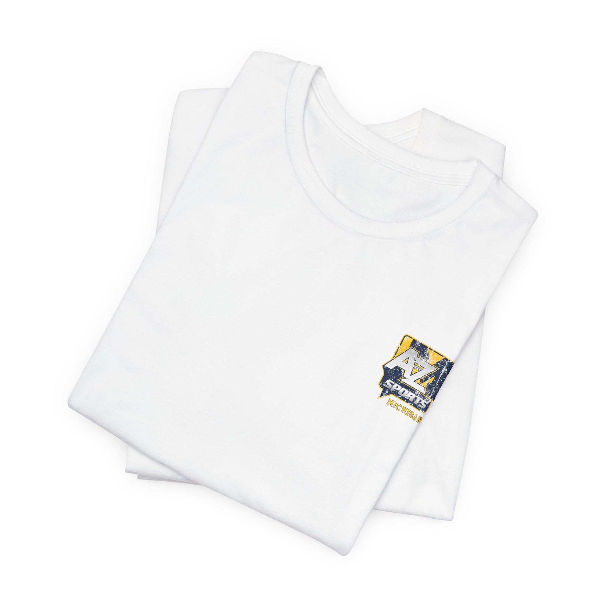 A to Z Sports Michigan Distressed Pocket T-Shirt
