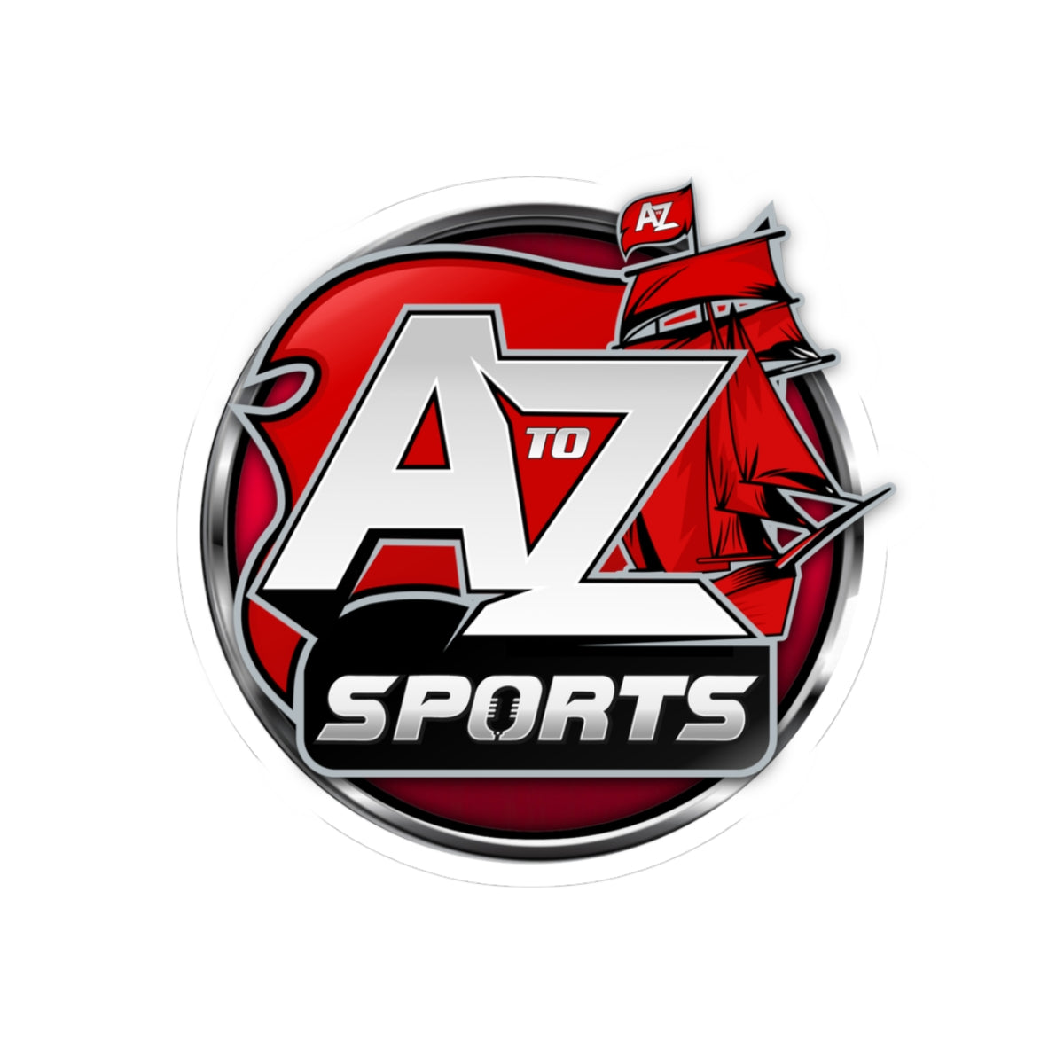 A to Z Sports Buccaneers Sticker