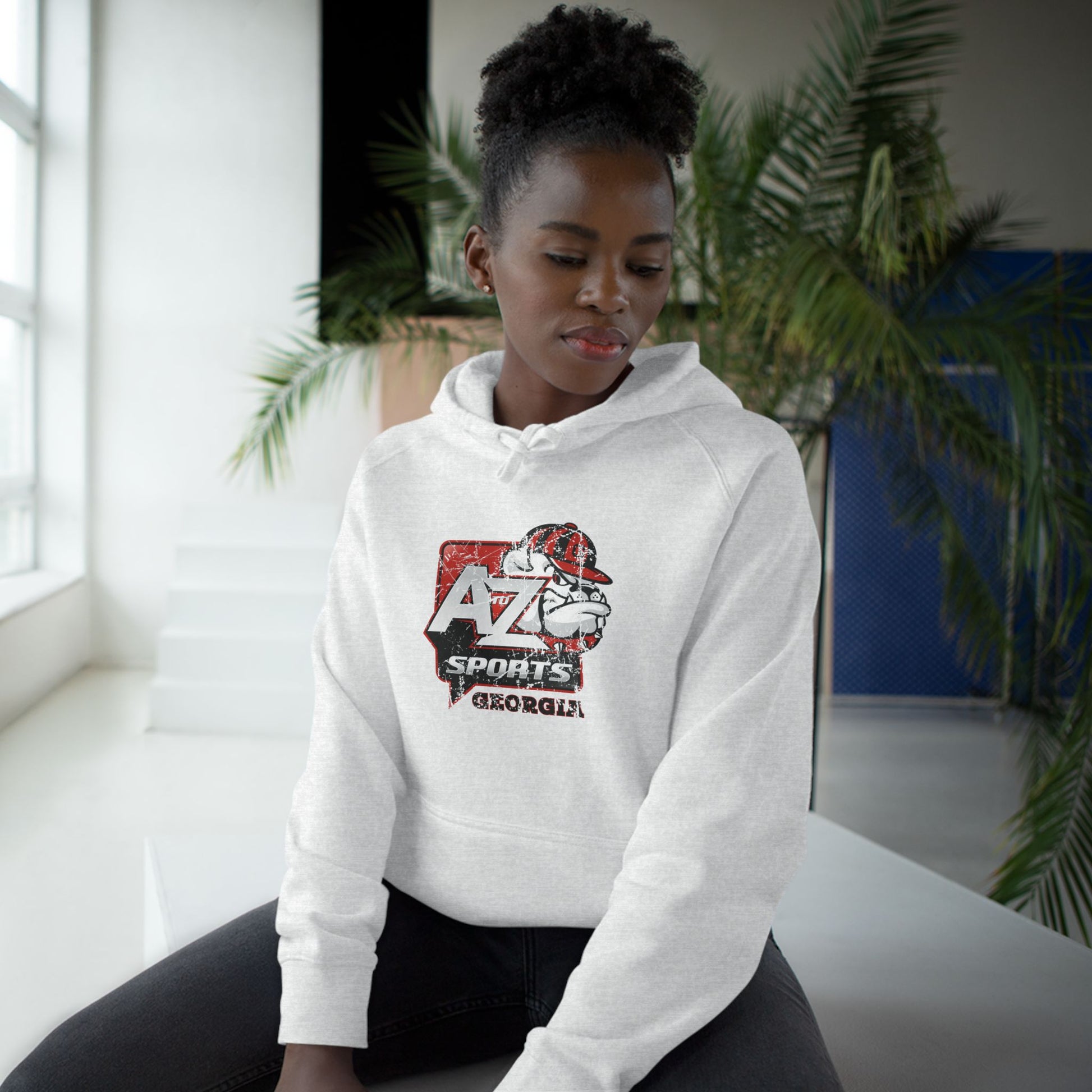 A to Z Sports Georgia Distressed Hoodie