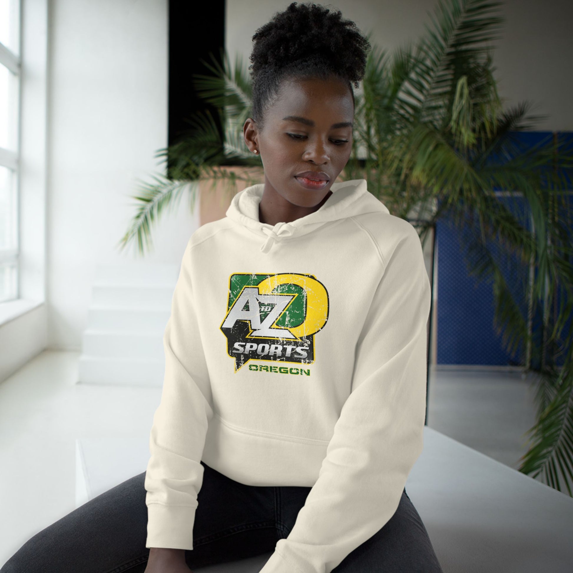 A to Z Sports Oregon Distressed Hoodie