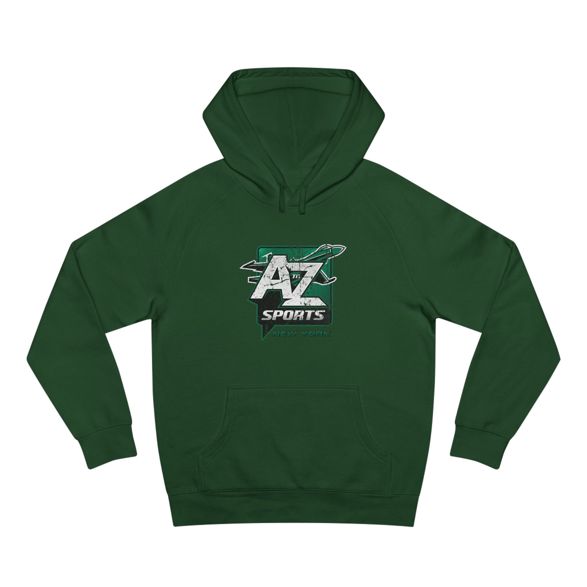 A to Z Sports Jets Distressed Hoodie