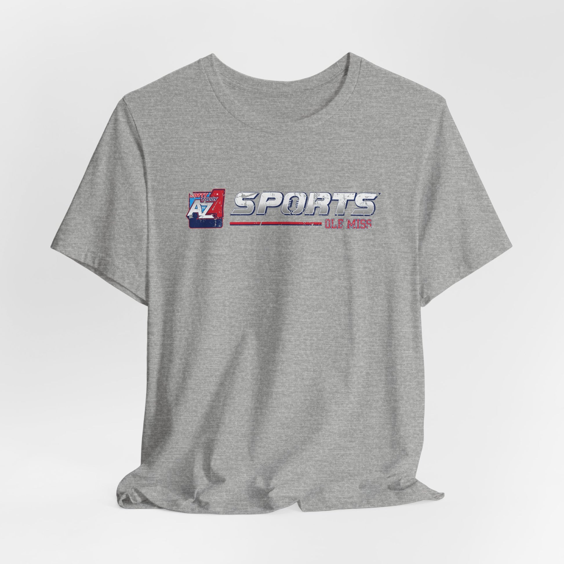 A to Z Sports Ole Miss Horizontal Distressed T-Shirt