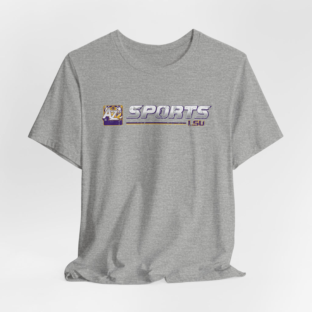 A to Z Sports LSU Distressed Horizontal T-Shirt