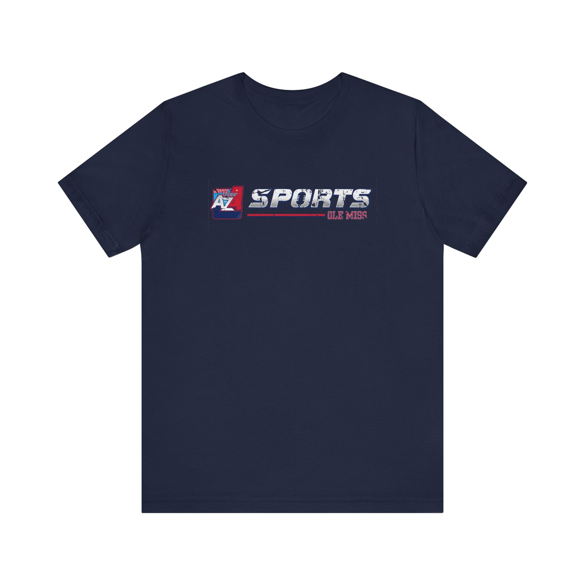 A to Z Sports Ole Miss Horizontal Distressed T-Shirt