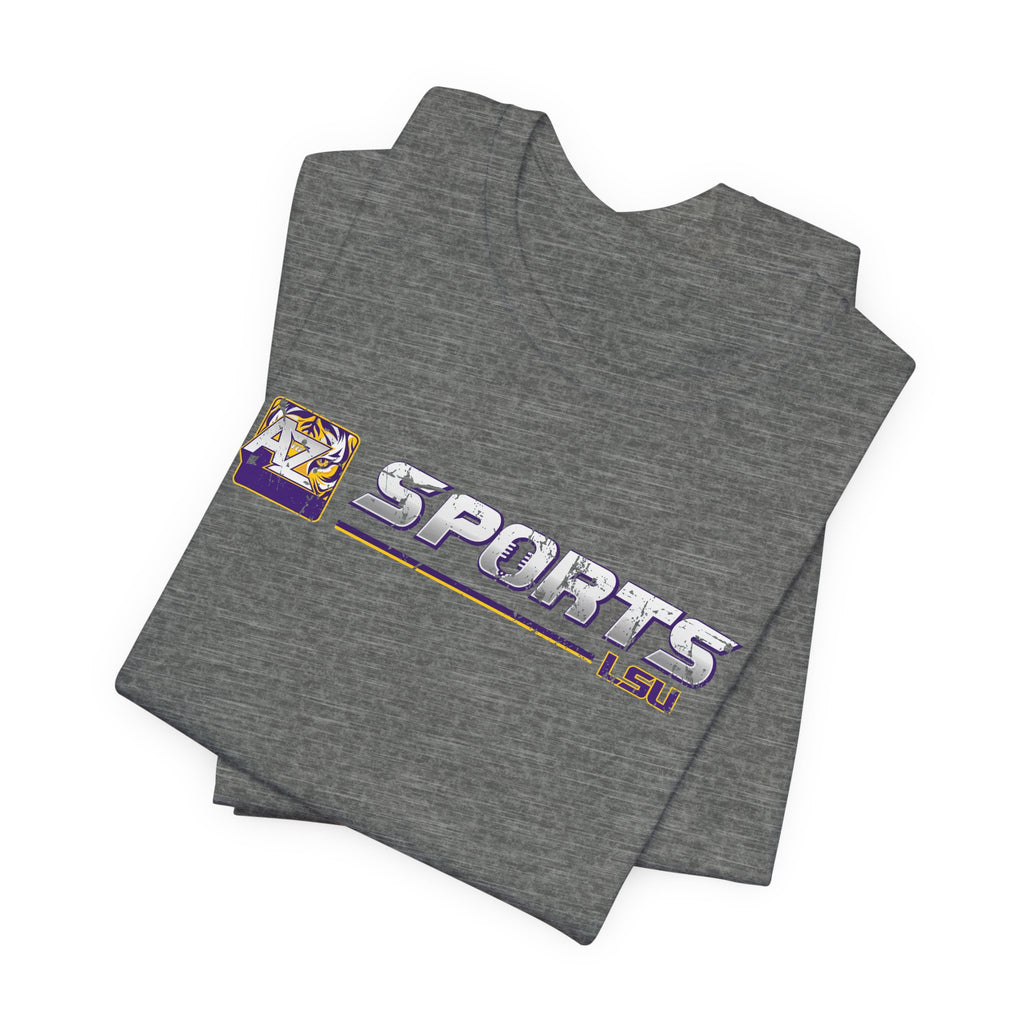 A to Z Sports LSU Distressed Horizontal T-Shirt