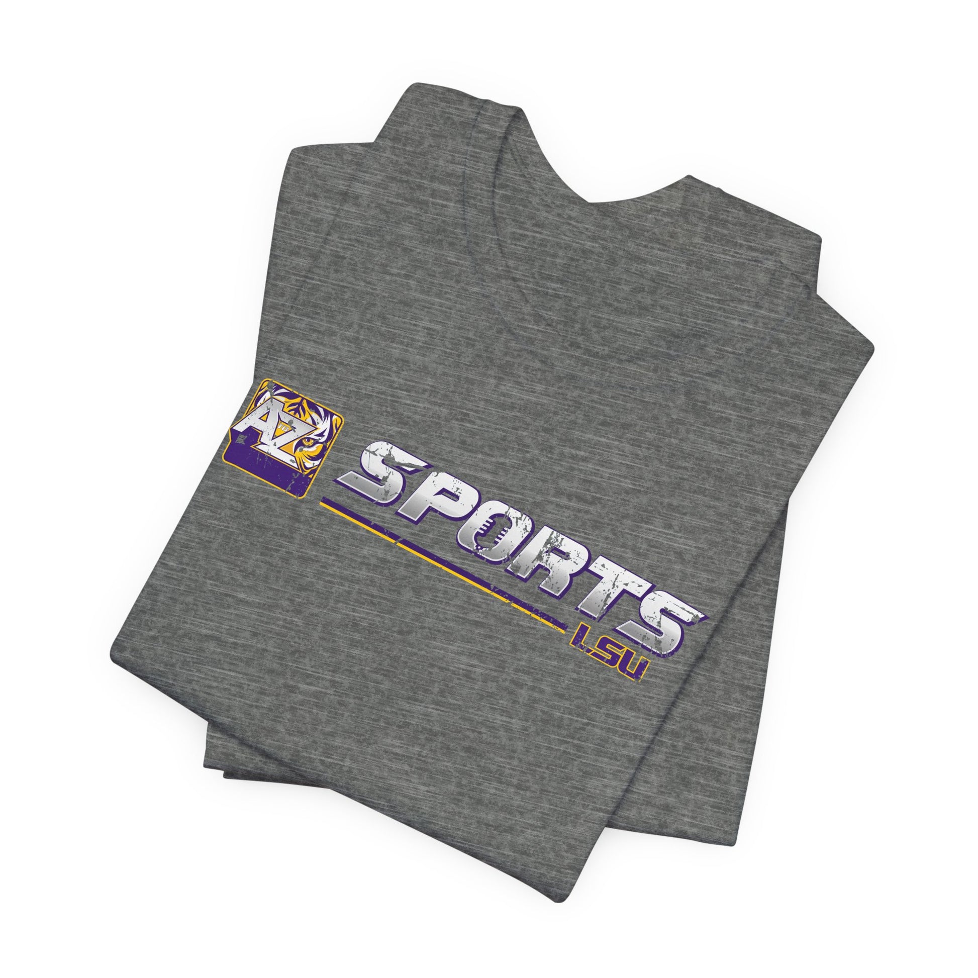 A to Z Sports LSU Distressed Horizontal T-Shirt