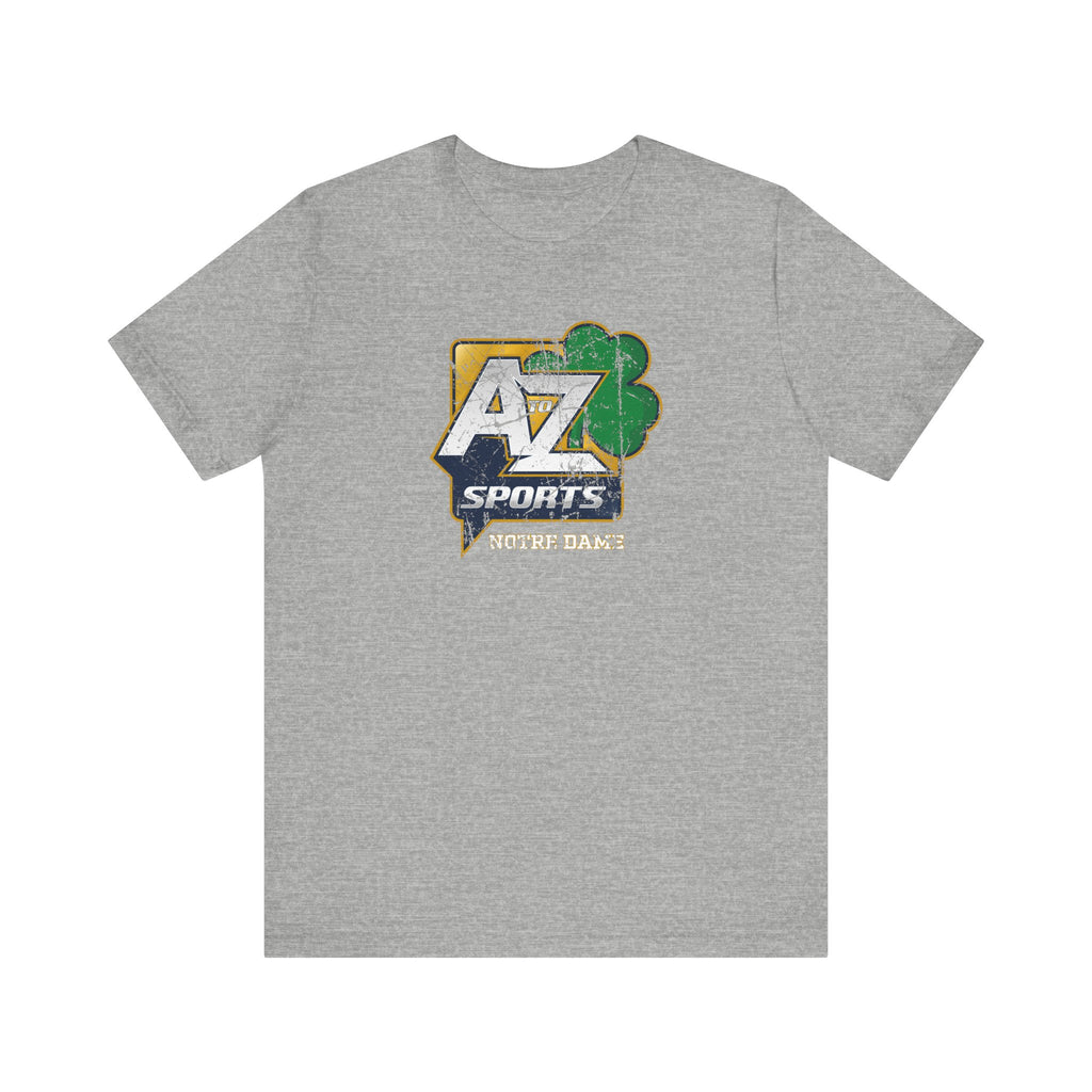 A to Z Sports Notre Dame Distressed T-Shirt