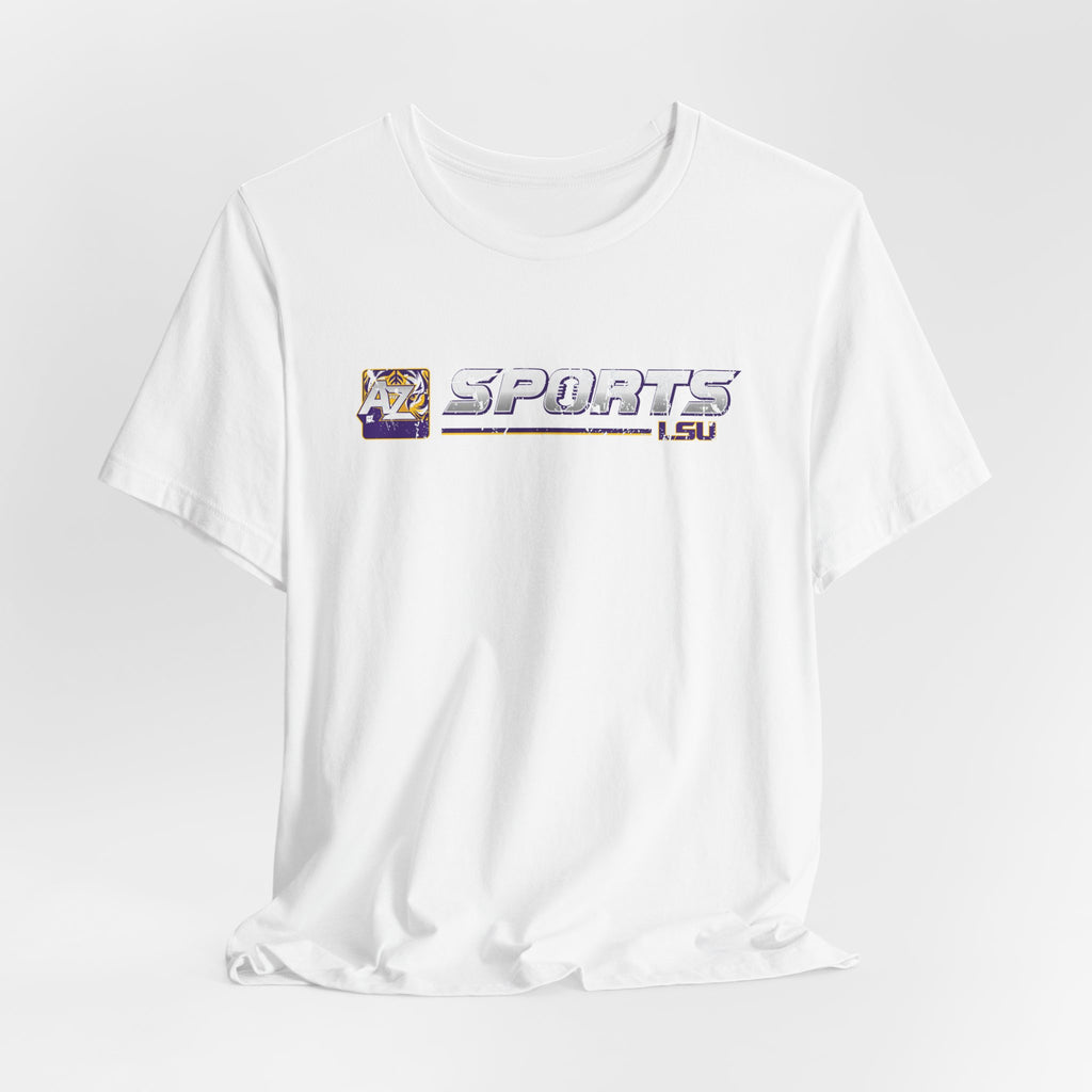 A to Z Sports LSU Distressed Horizontal T-Shirt