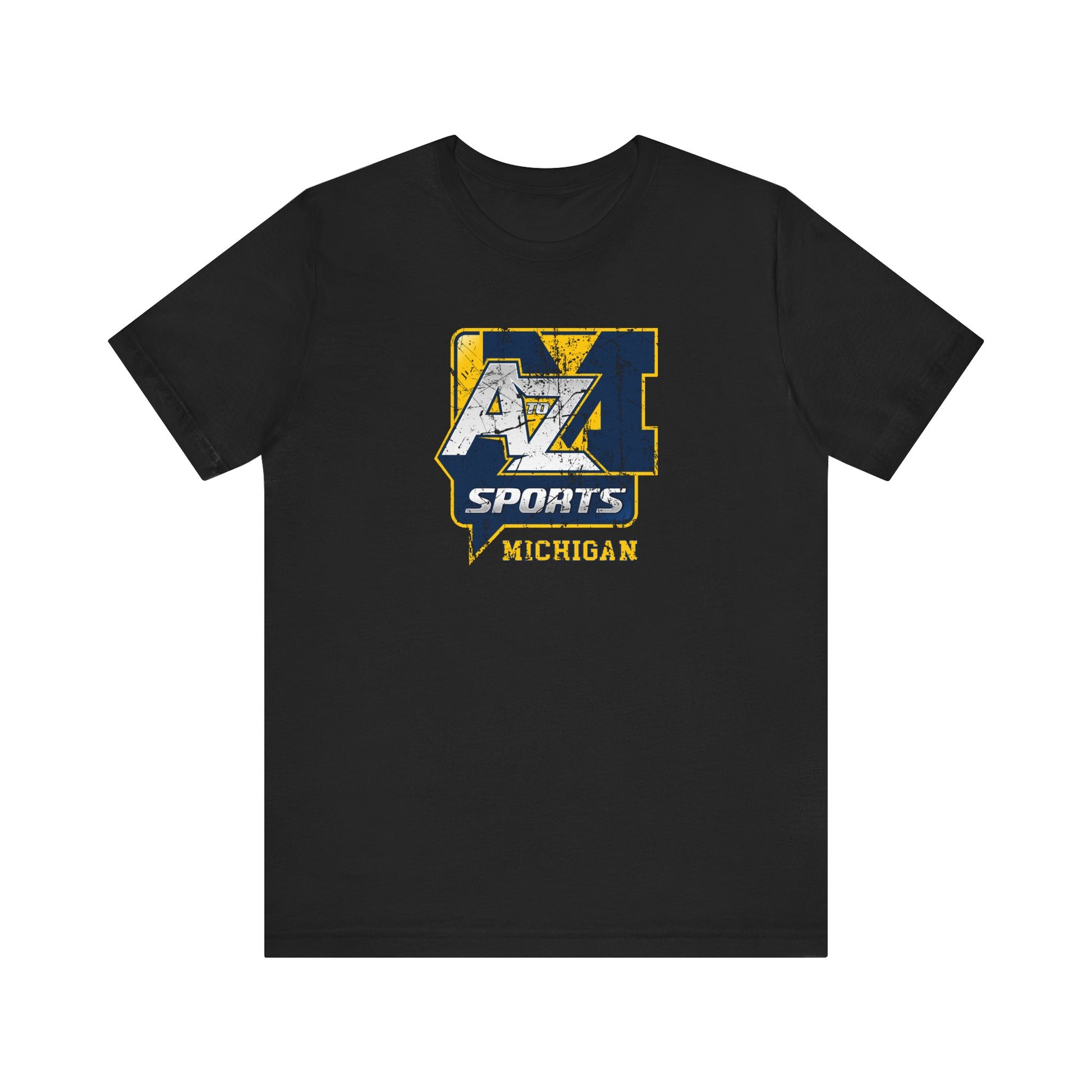 A to Z Sports Michigan Distressed T-Shirt