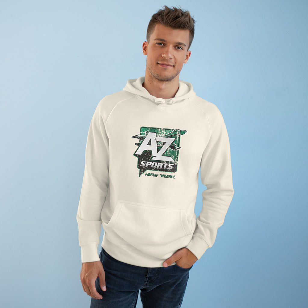 A to Z Sports Jets Distressed Hoodie