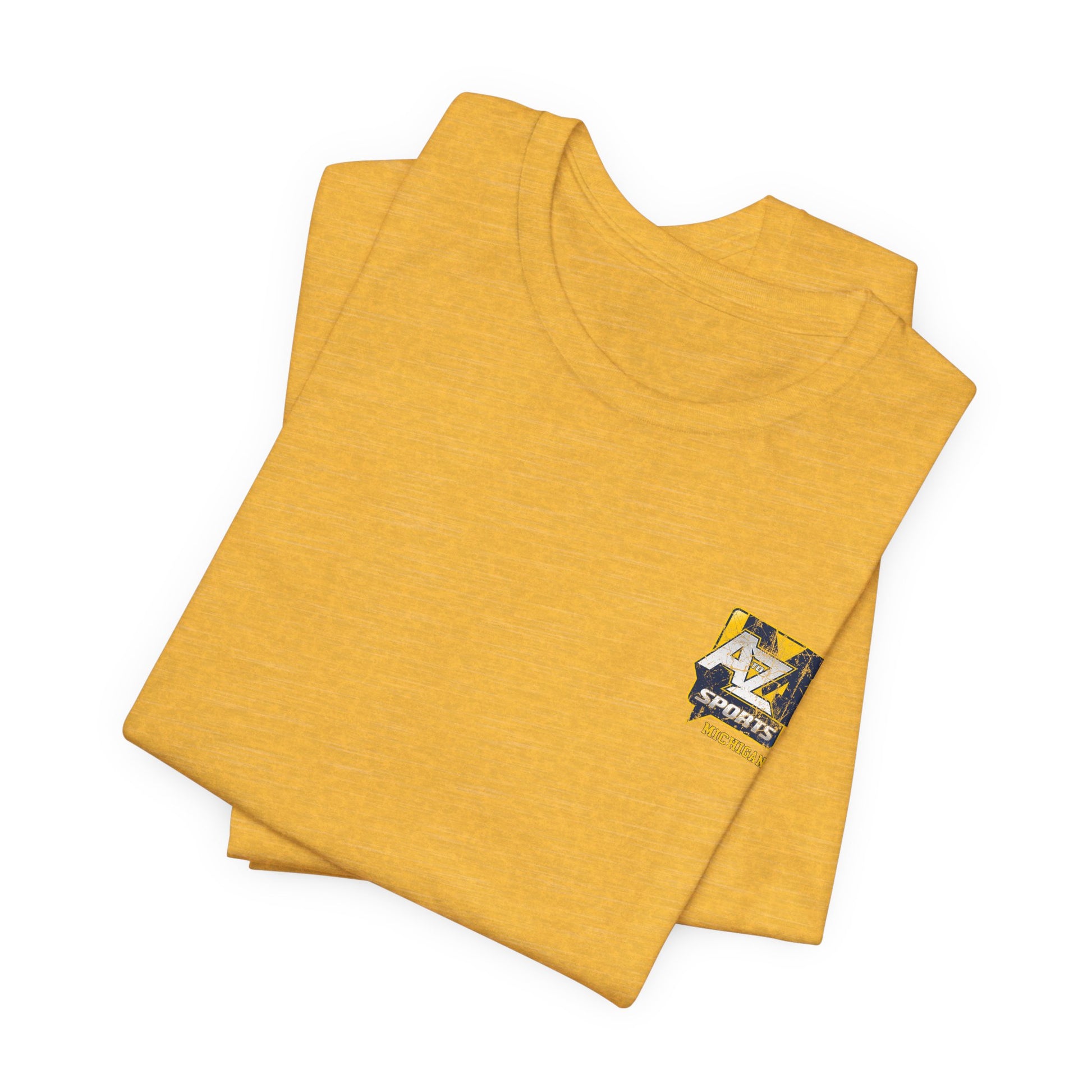 A to Z Sports Michigan Distressed Pocket T-Shirt
