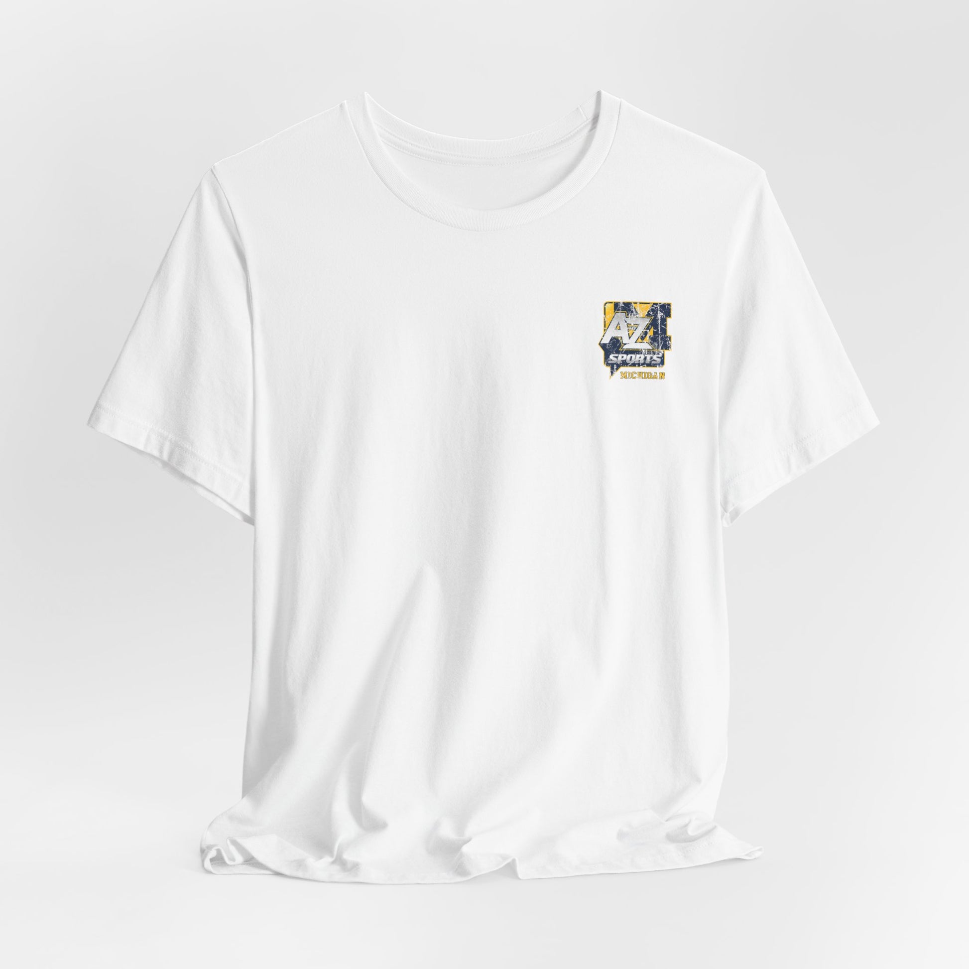 A to Z Sports Michigan Distressed Pocket T-Shirt