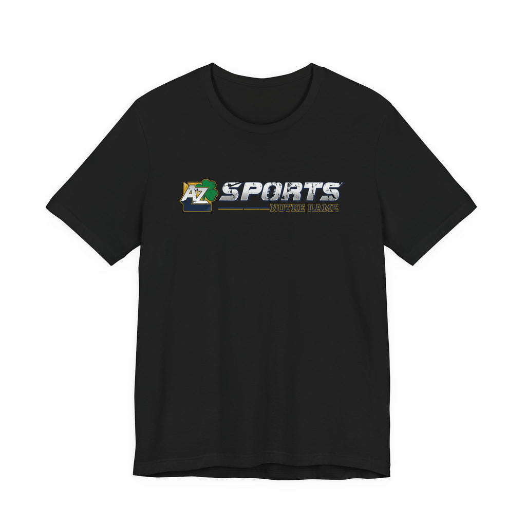 A to Z Sports Notre Dame Distressed Horizontal T-Shirt