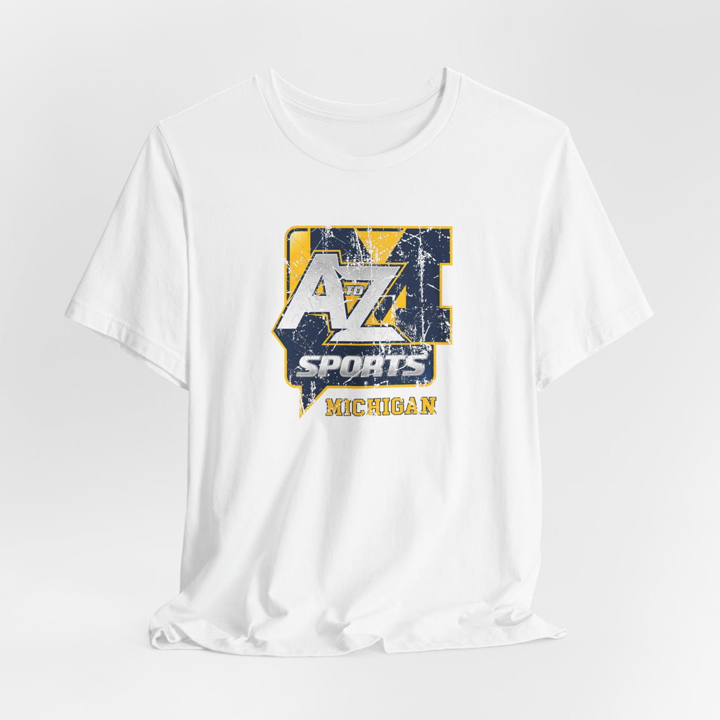 A to Z Sports Michigan Distressed T-Shirt