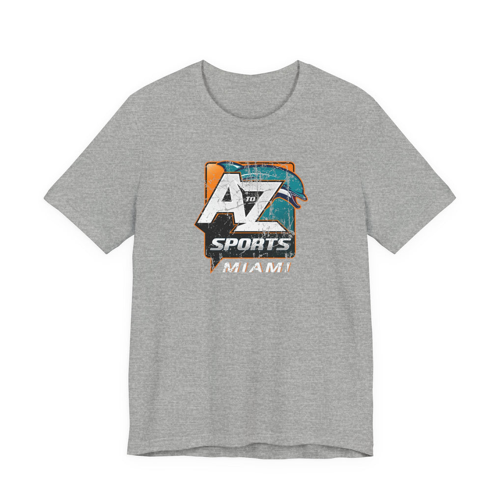 A to Z Sports Dolphins Distressed T-Shirt
