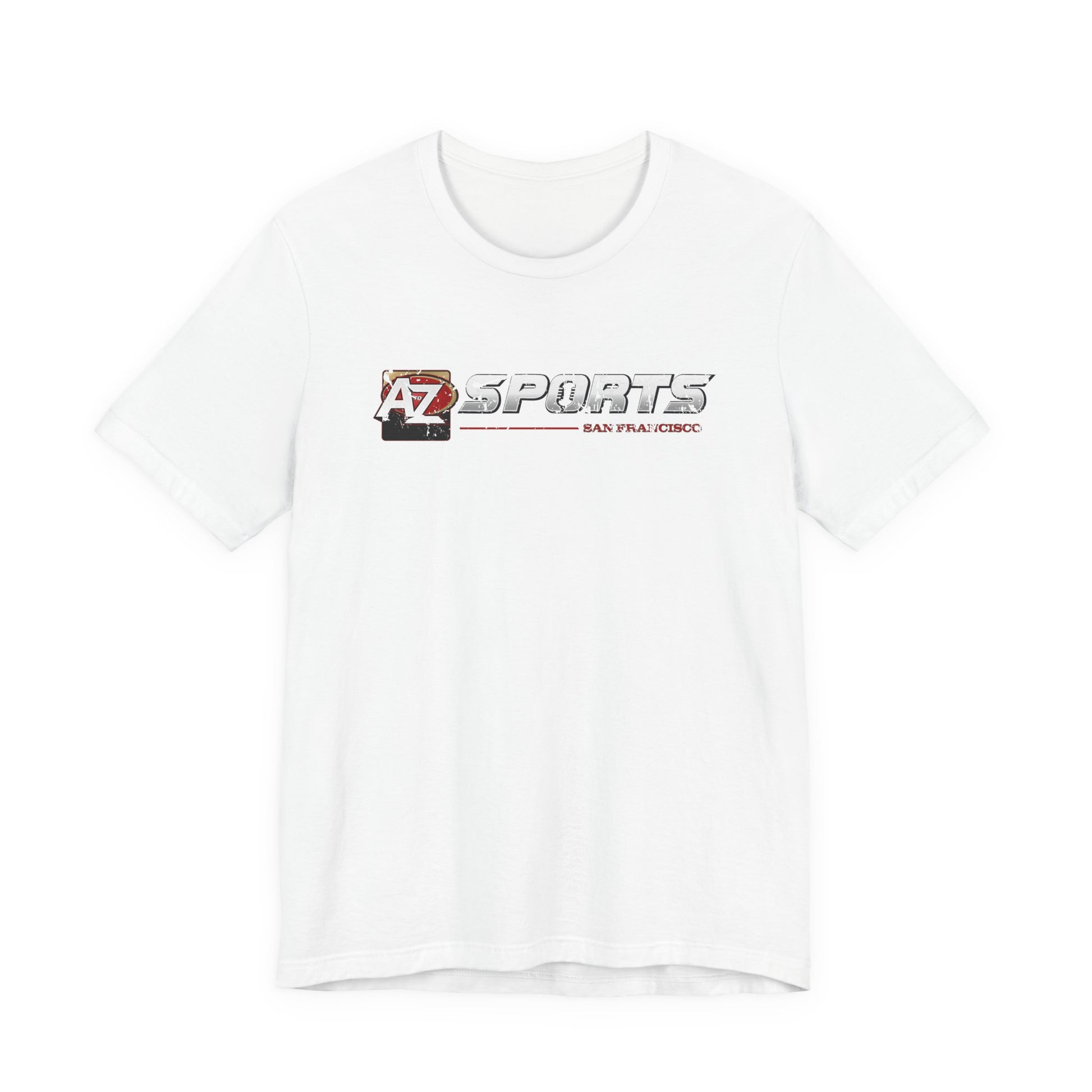 A to Z Sports 49ers Distressed Horizontal T-Shirt