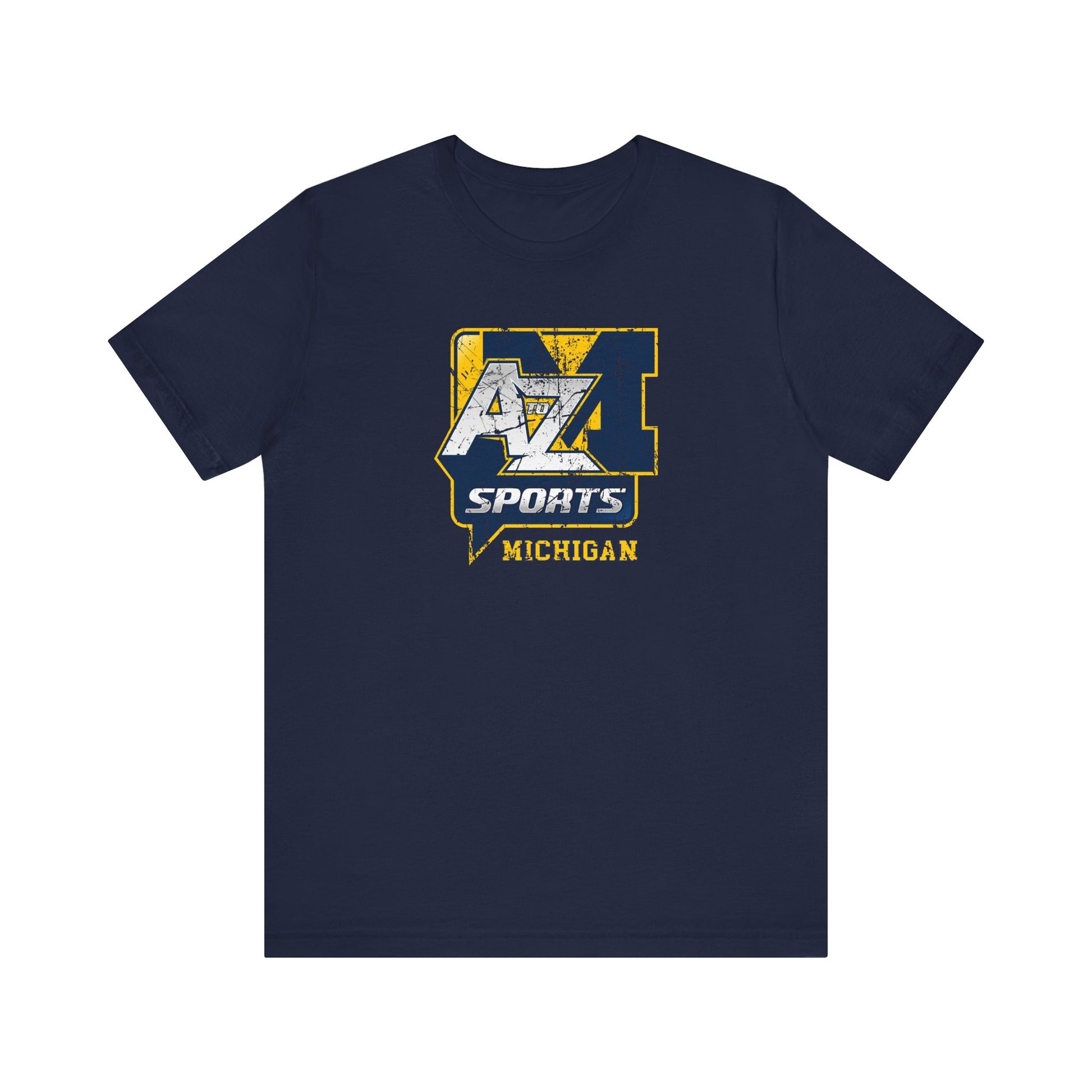 A to Z Sports Michigan Distressed T-Shirt