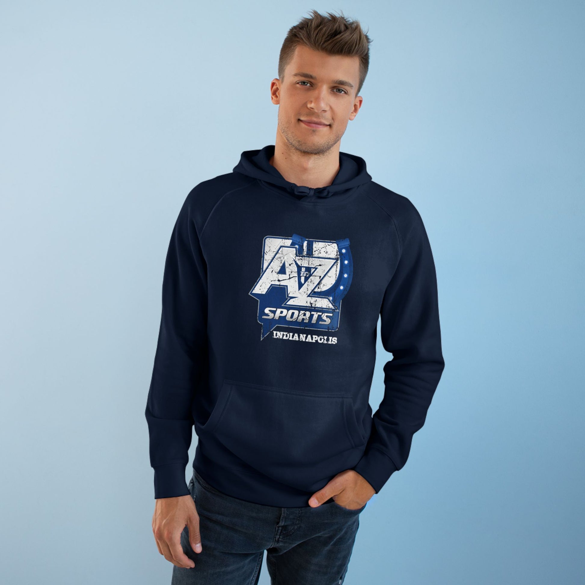 A to Z Sports Colts Distressed Hoodie