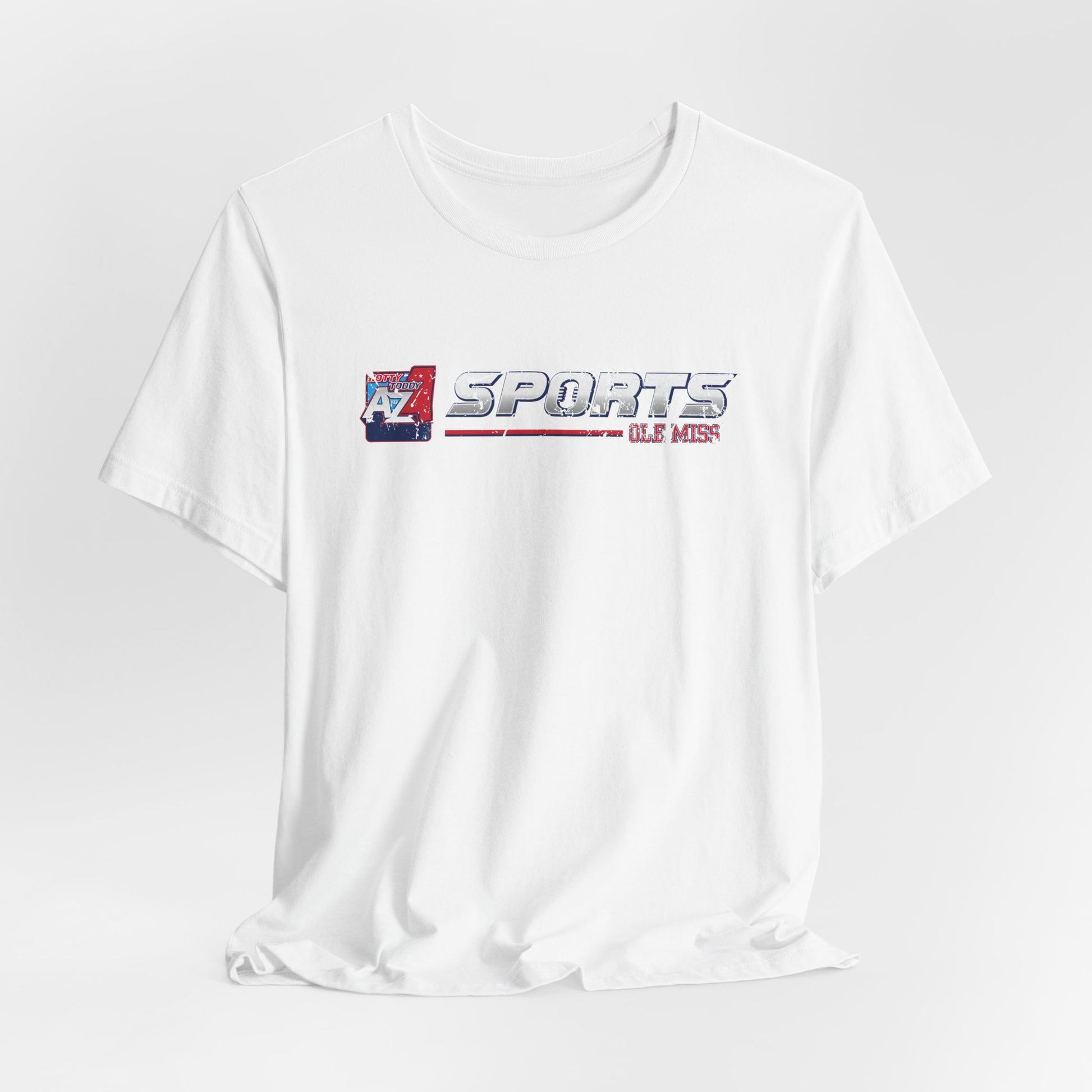 A to Z Sports Ole Miss Horizontal Distressed T-Shirt