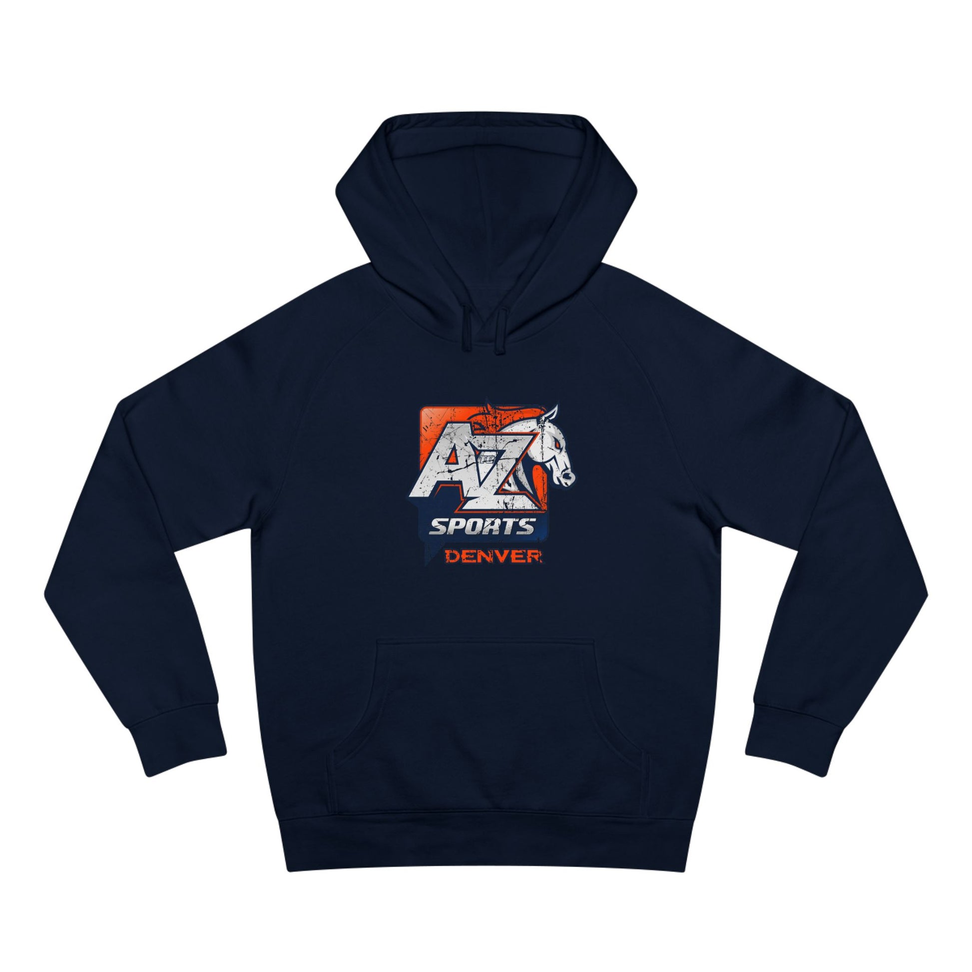 A to Z Sports Broncos Distressed Hoodie