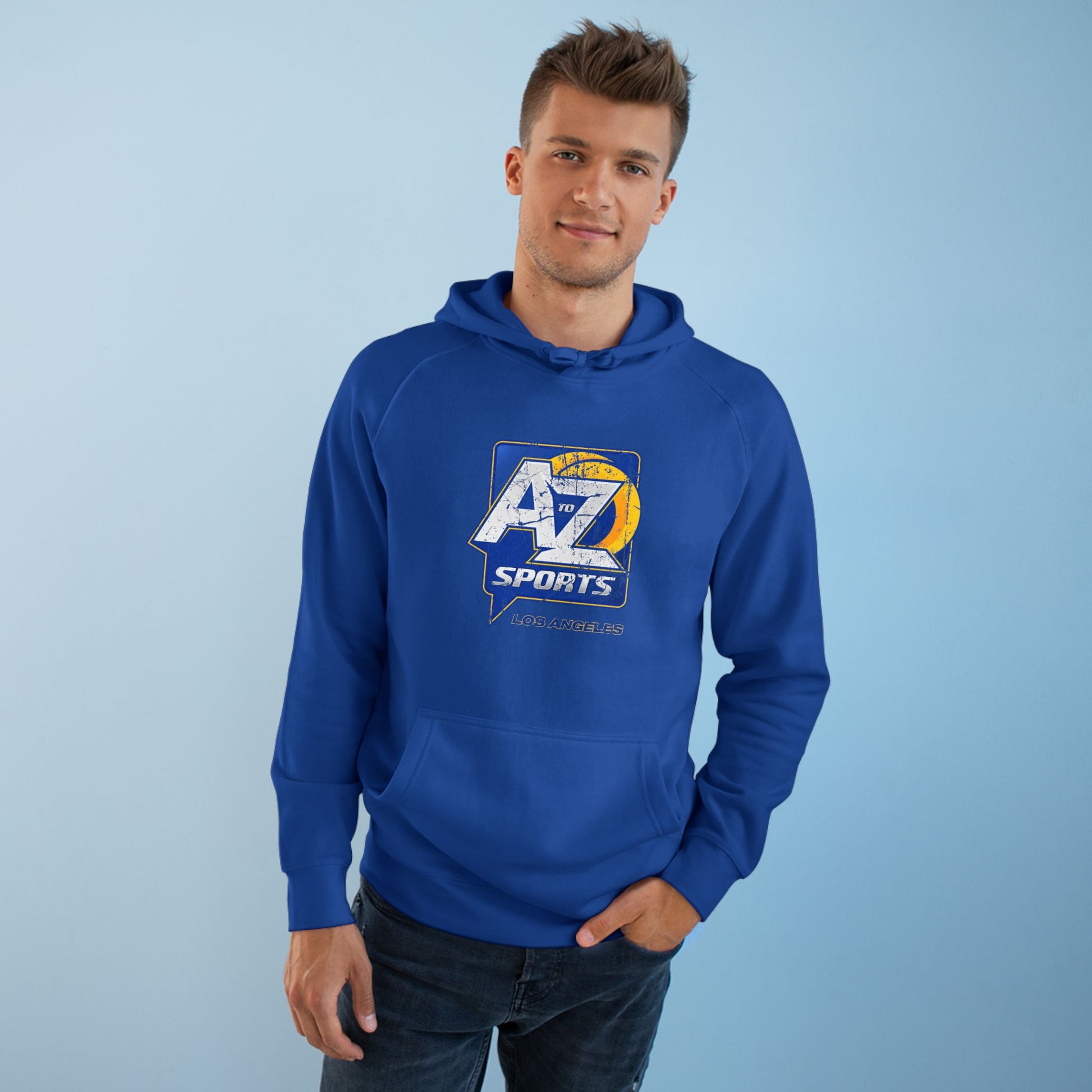 A to Z Sports Rams Distressed Hoodie