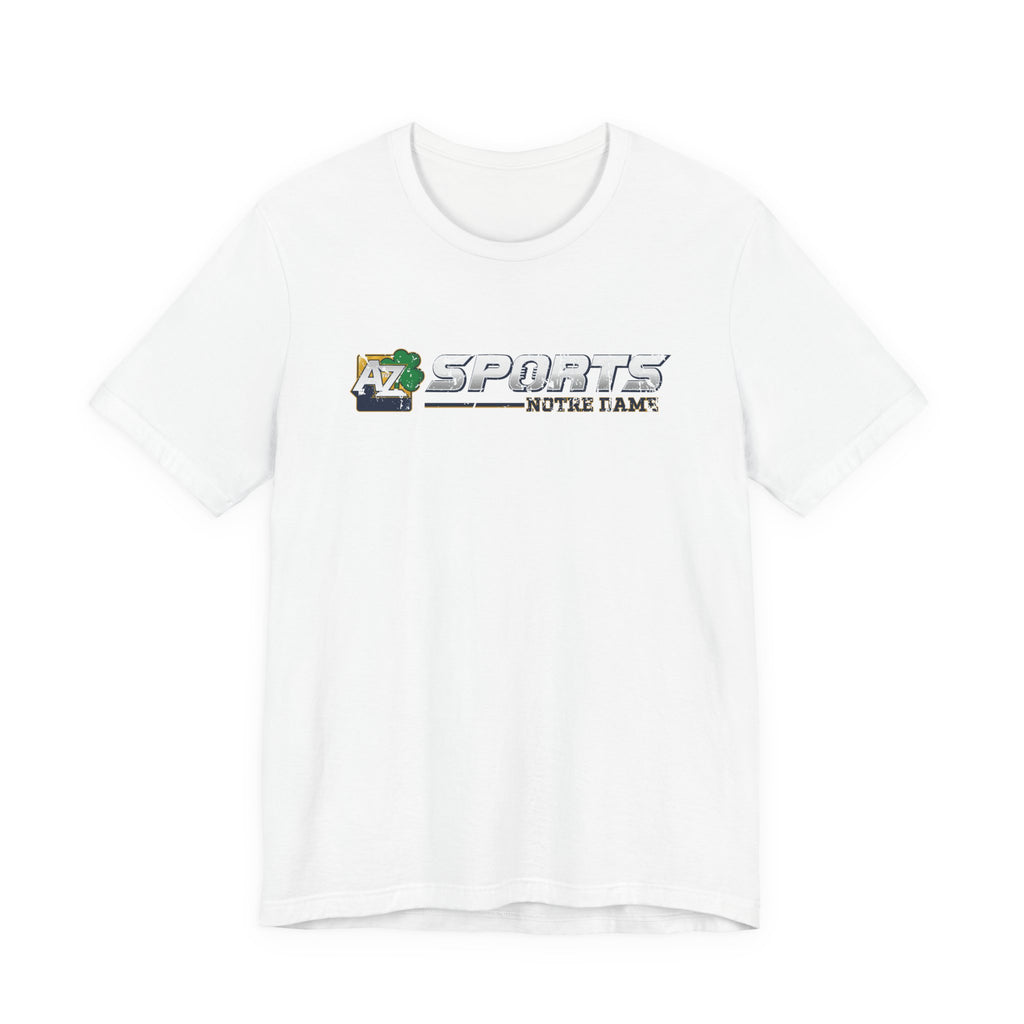 A to Z Sports Notre Dame Distressed Horizontal T-Shirt