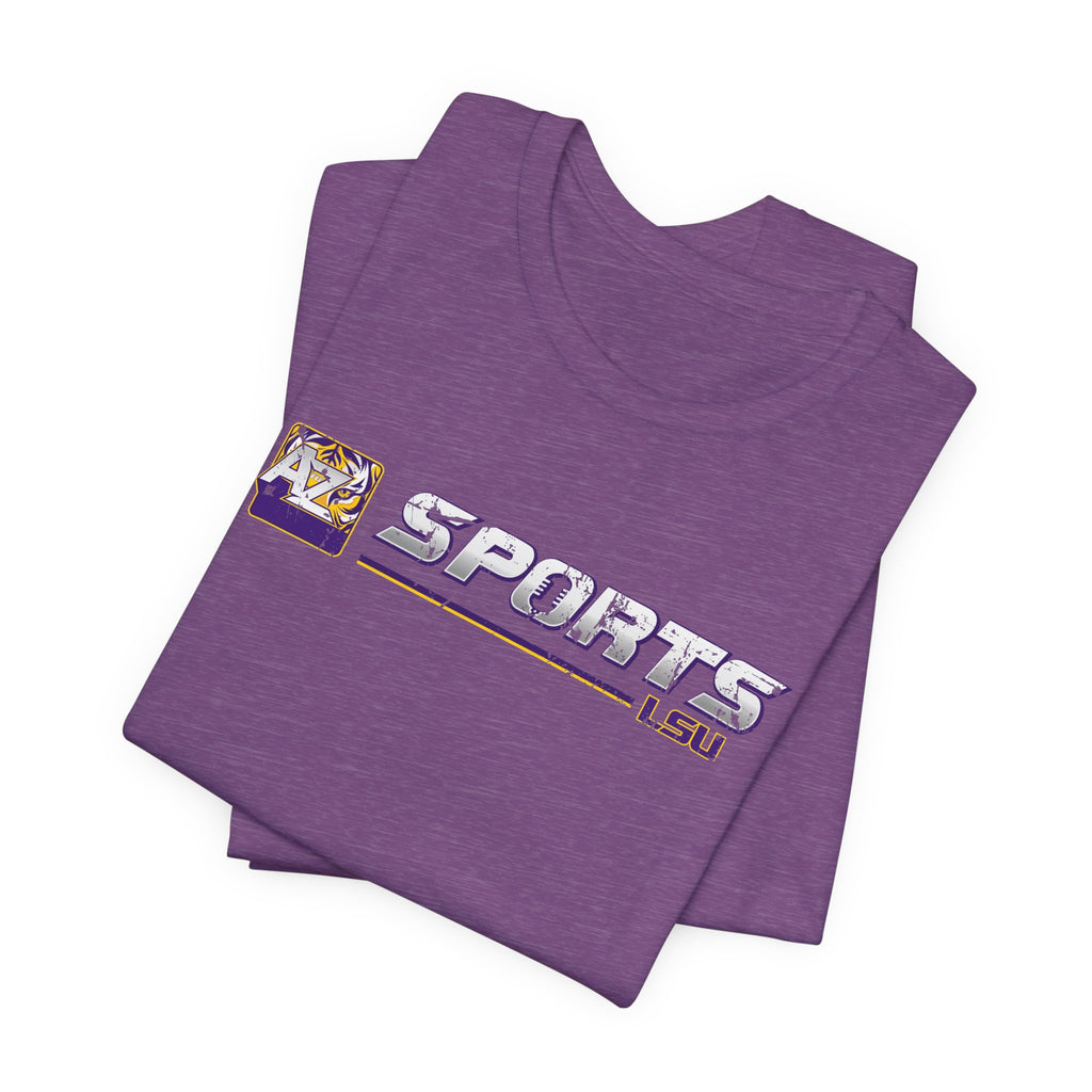 A to Z Sports LSU Distressed Horizontal T-Shirt