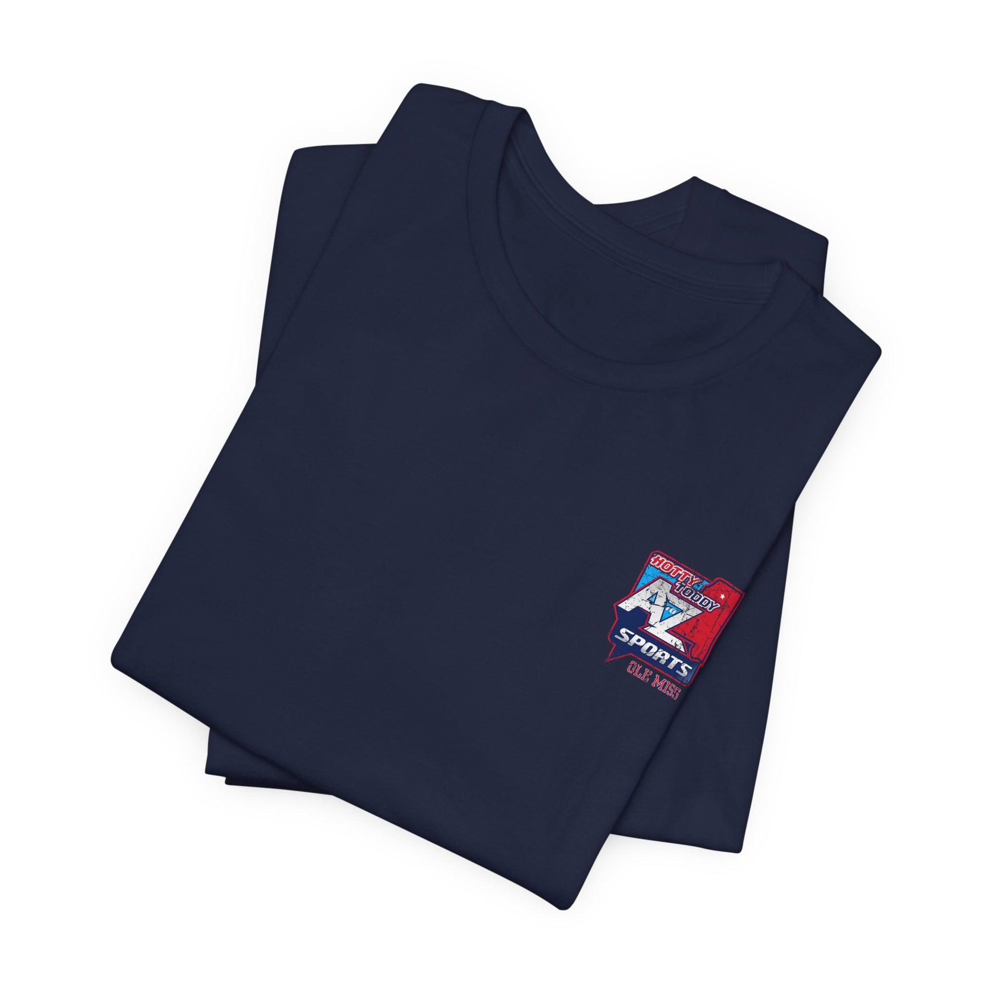 A to Z Sports Ole Miss Distressed Pocket T-Shirt
