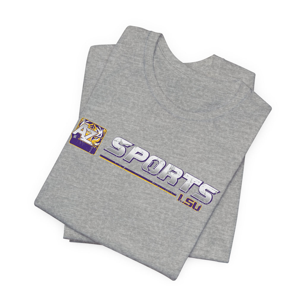 A to Z Sports LSU Distressed Horizontal T-Shirt
