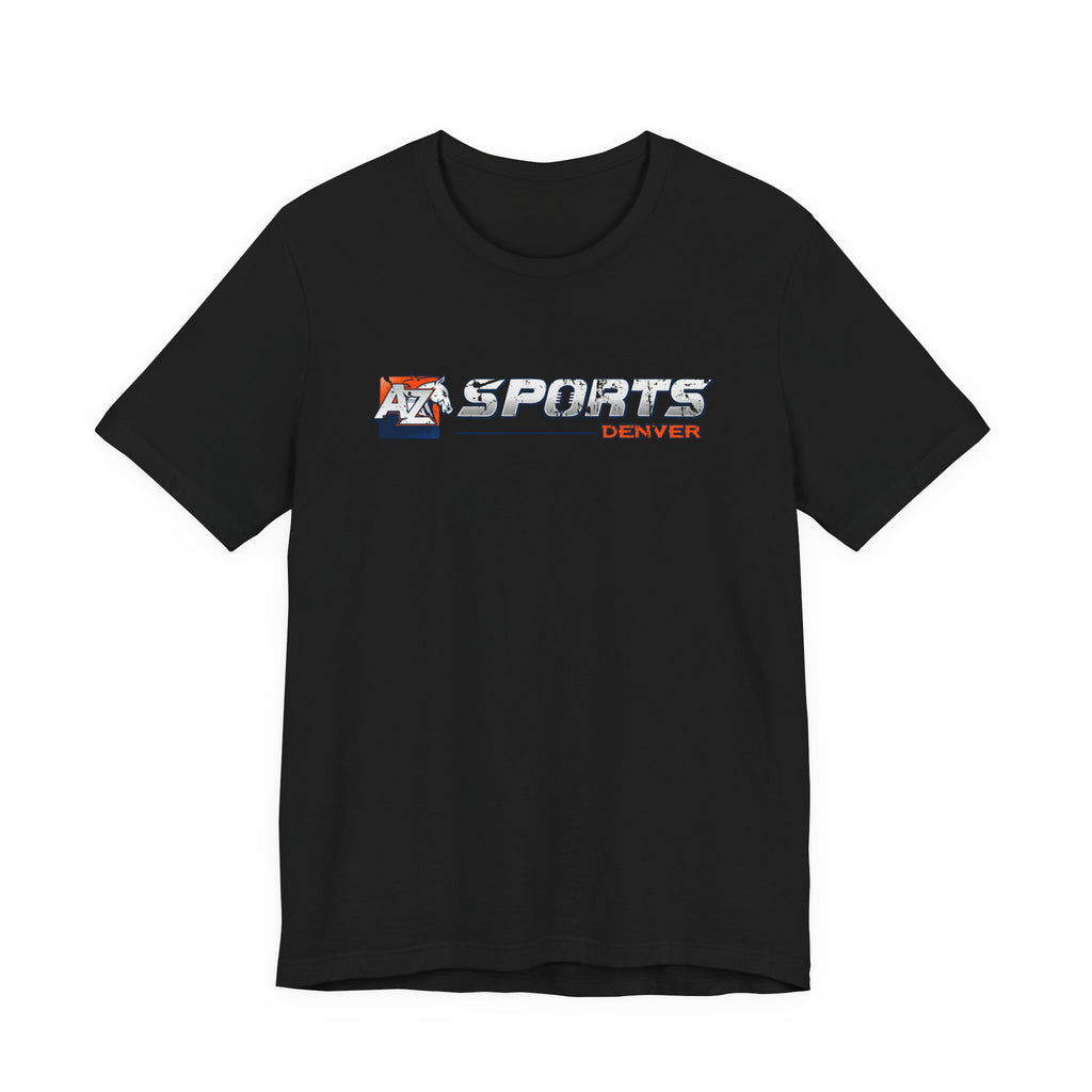 A to Z Sports Broncos Distressed Horizontal T-Shirt