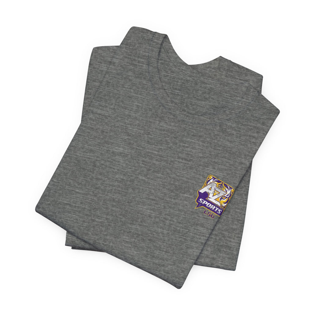 A to Z Sports LSU Distressed Pocket T-Shirt