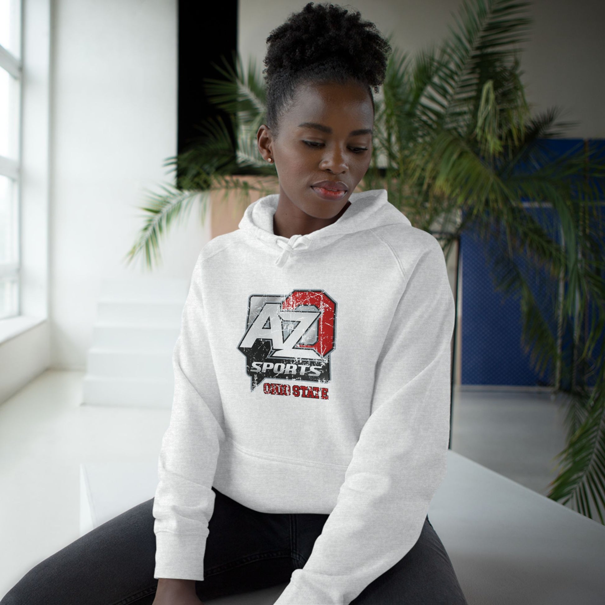 A to Z Sports Ohio State Distressed Hoodie