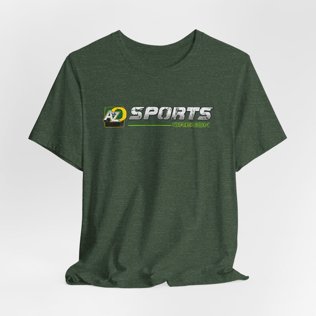 A to Z Sports Oregon Distressed Horizontal T-Shirt