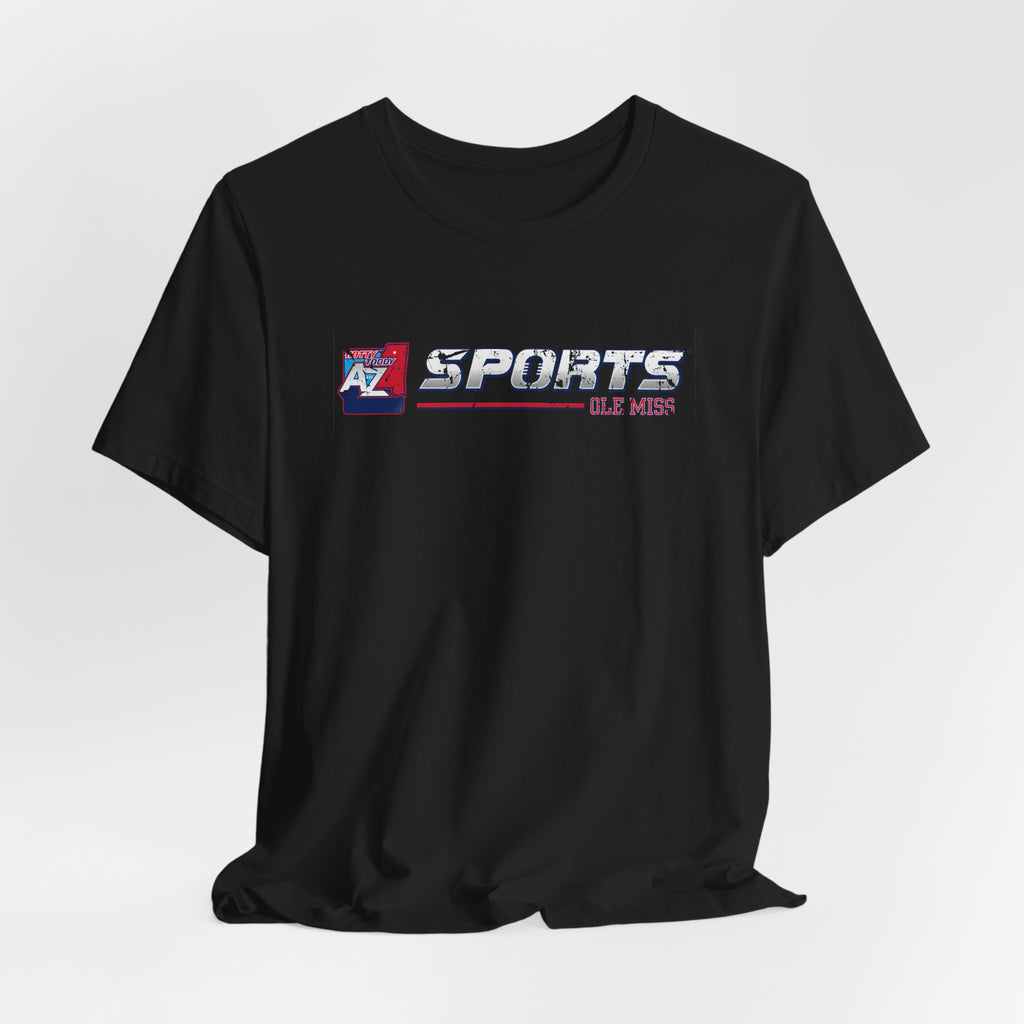 A to Z Sports Ole Miss Horizontal Distressed T-Shirt