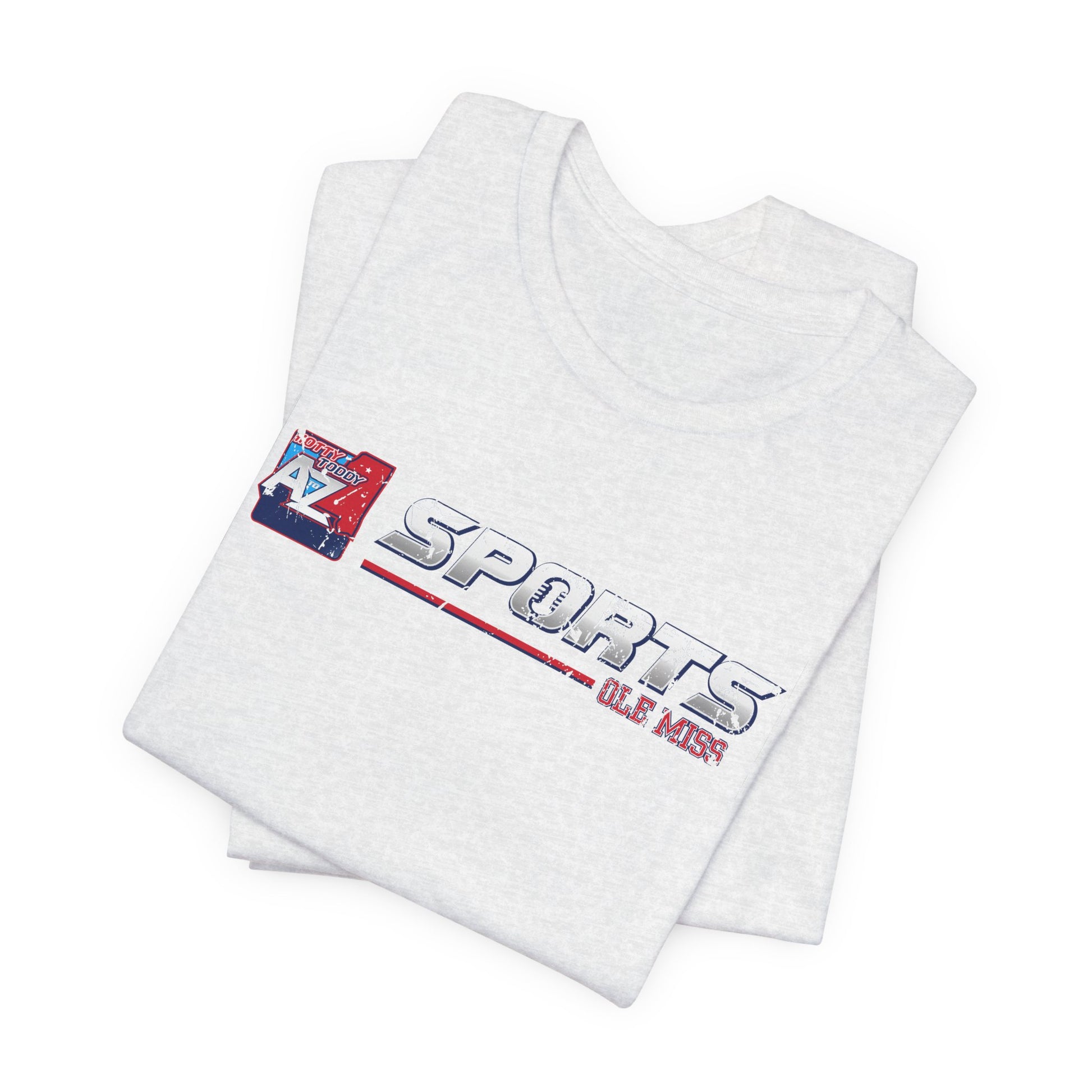 A to Z Sports Ole Miss Horizontal Distressed T-Shirt