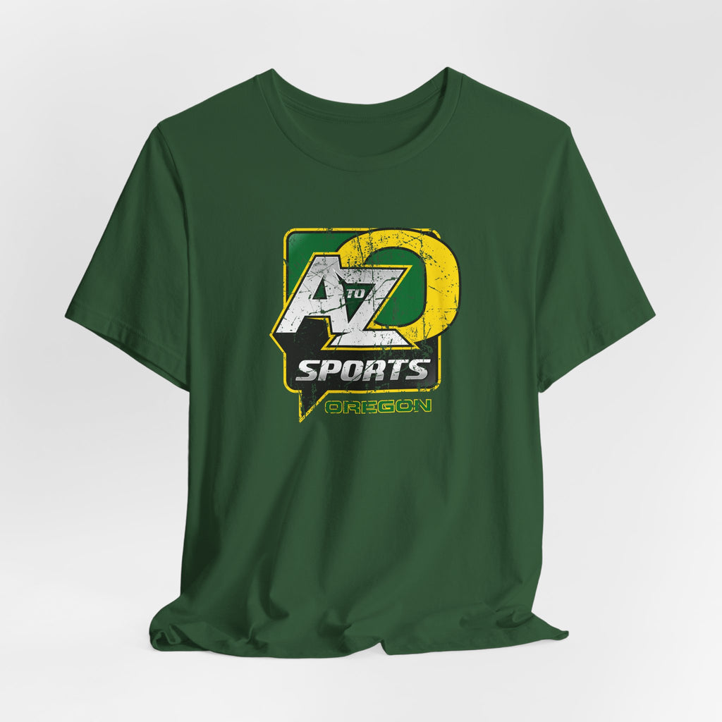 A to Z Sports Oregon Distressed T-Shirt