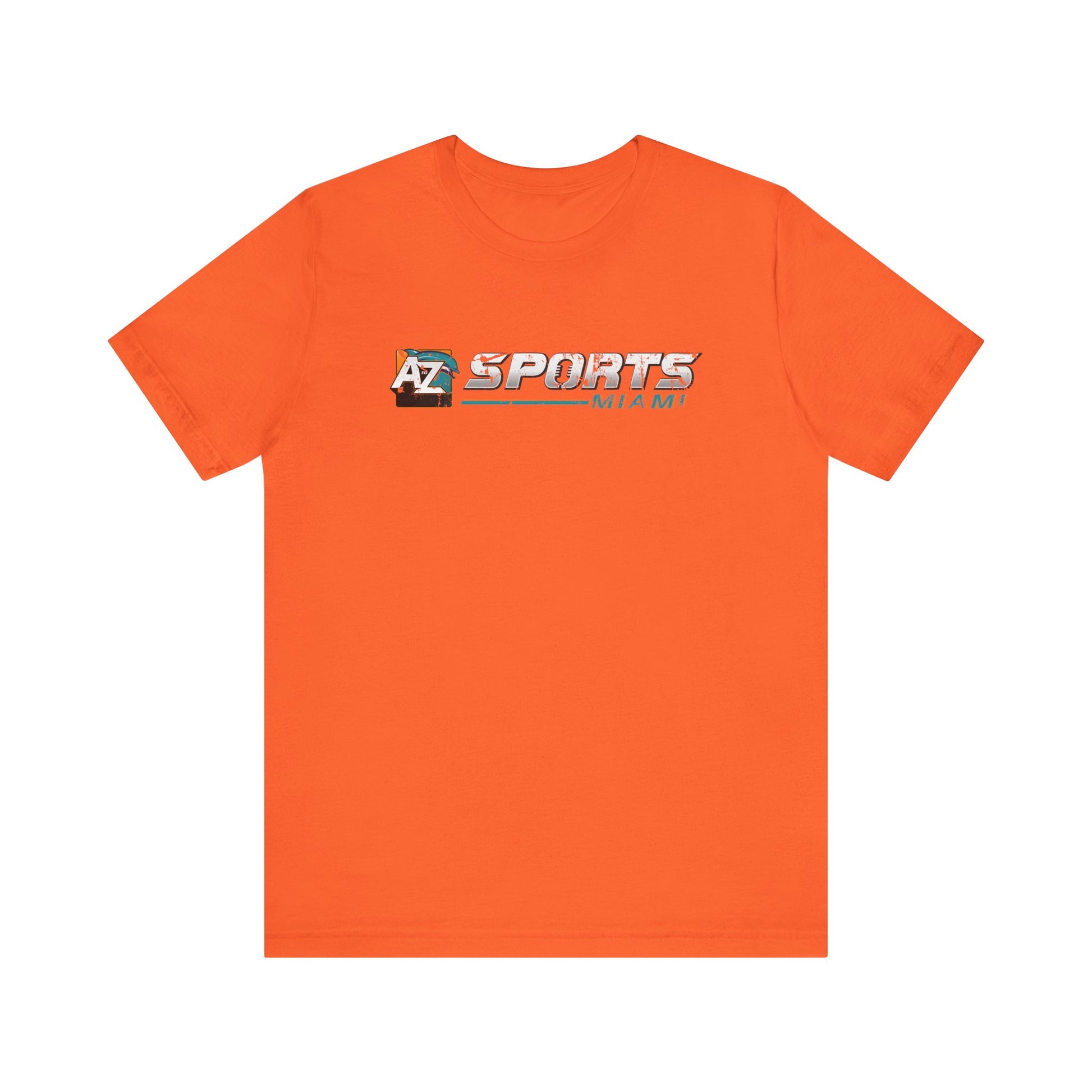 A to Z Sports Dolphins Distressed Horizontal T-Shirt