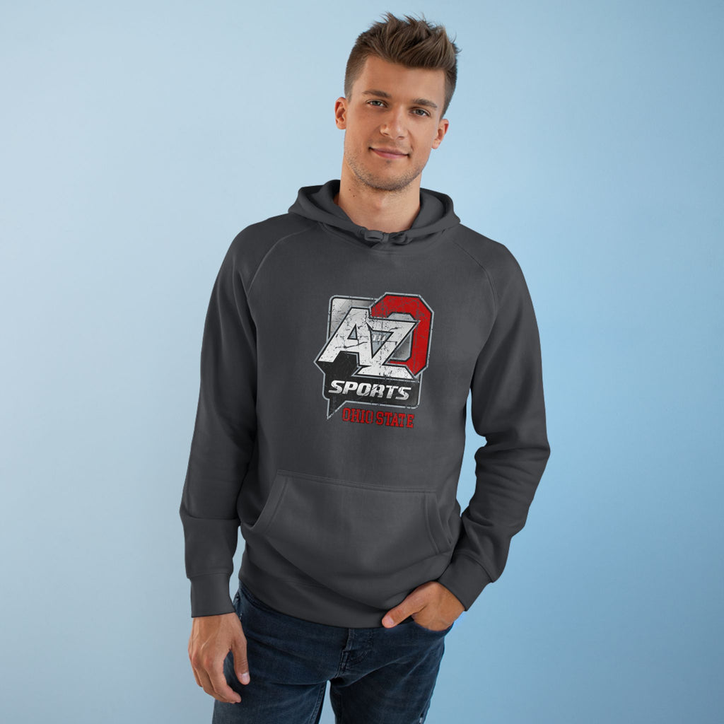 A to Z Sports Ohio State Distressed Hoodie