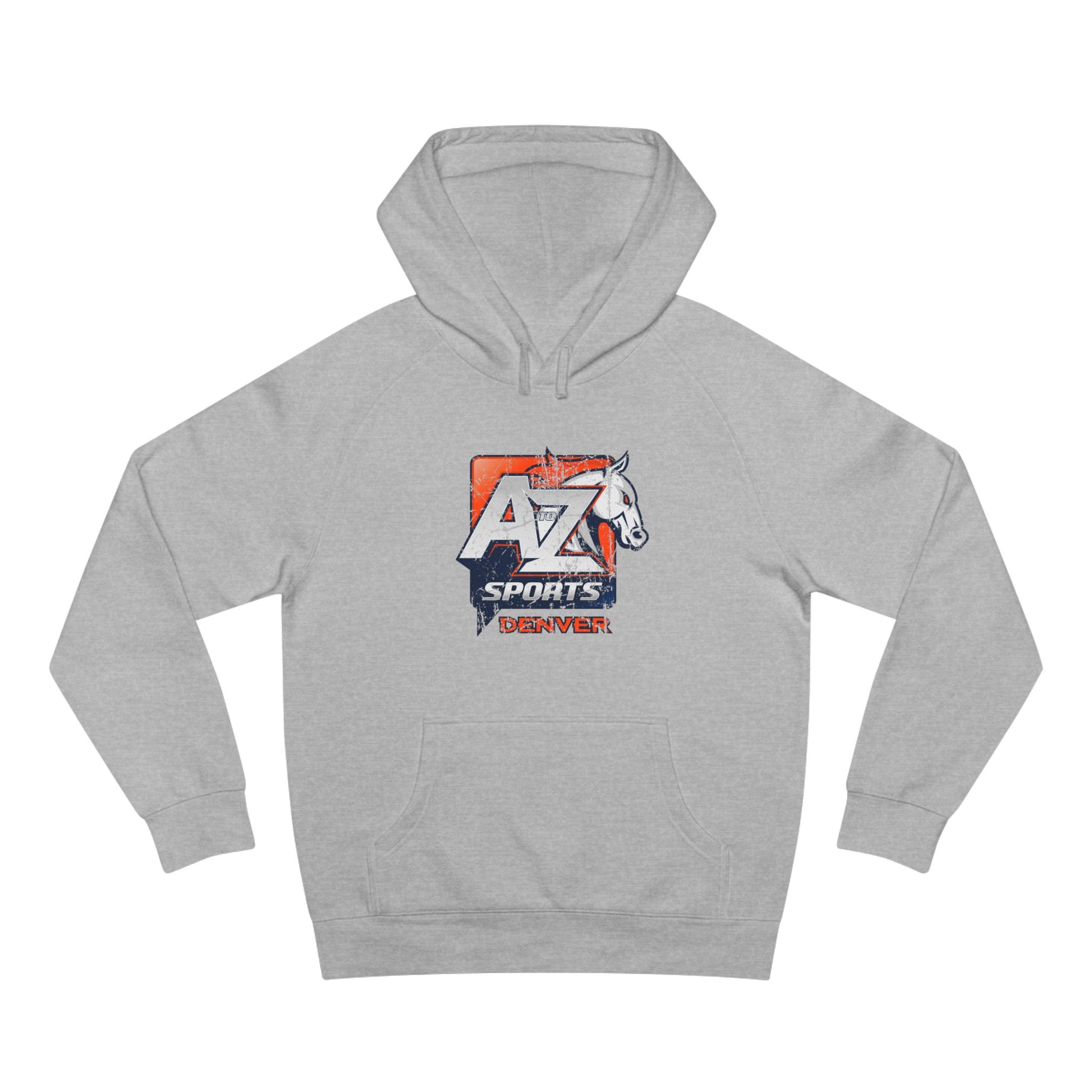 A to Z Sports Broncos Distressed Hoodie
