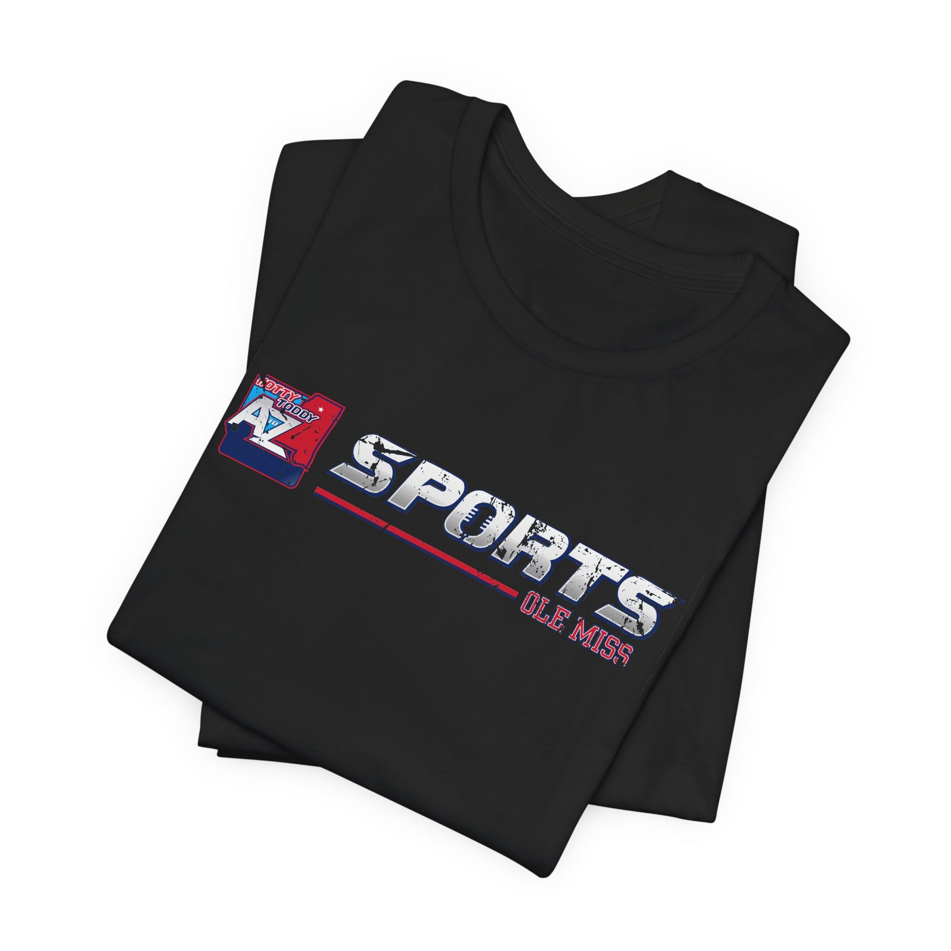A to Z Sports Ole Miss Horizontal Distressed T-Shirt