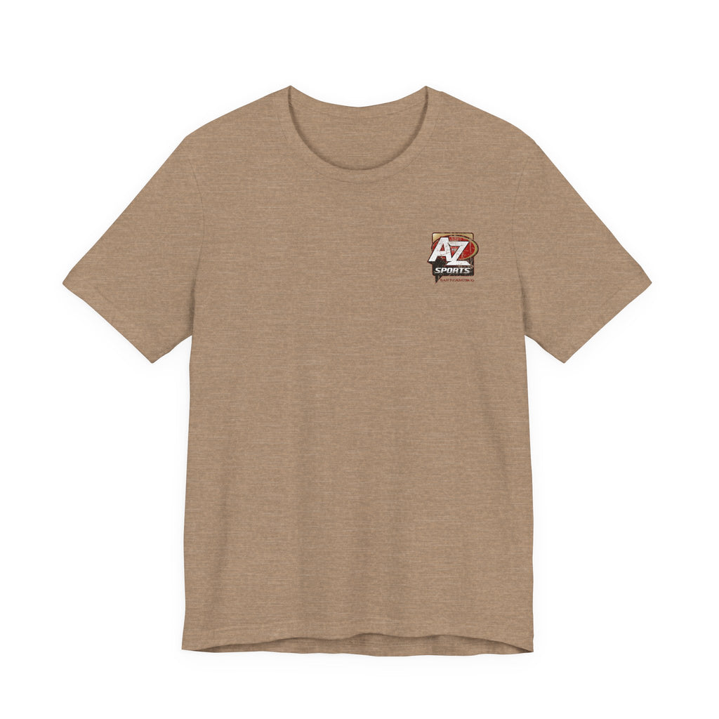 A to Z Sports 49ers Distressed Pocket T-Shirt