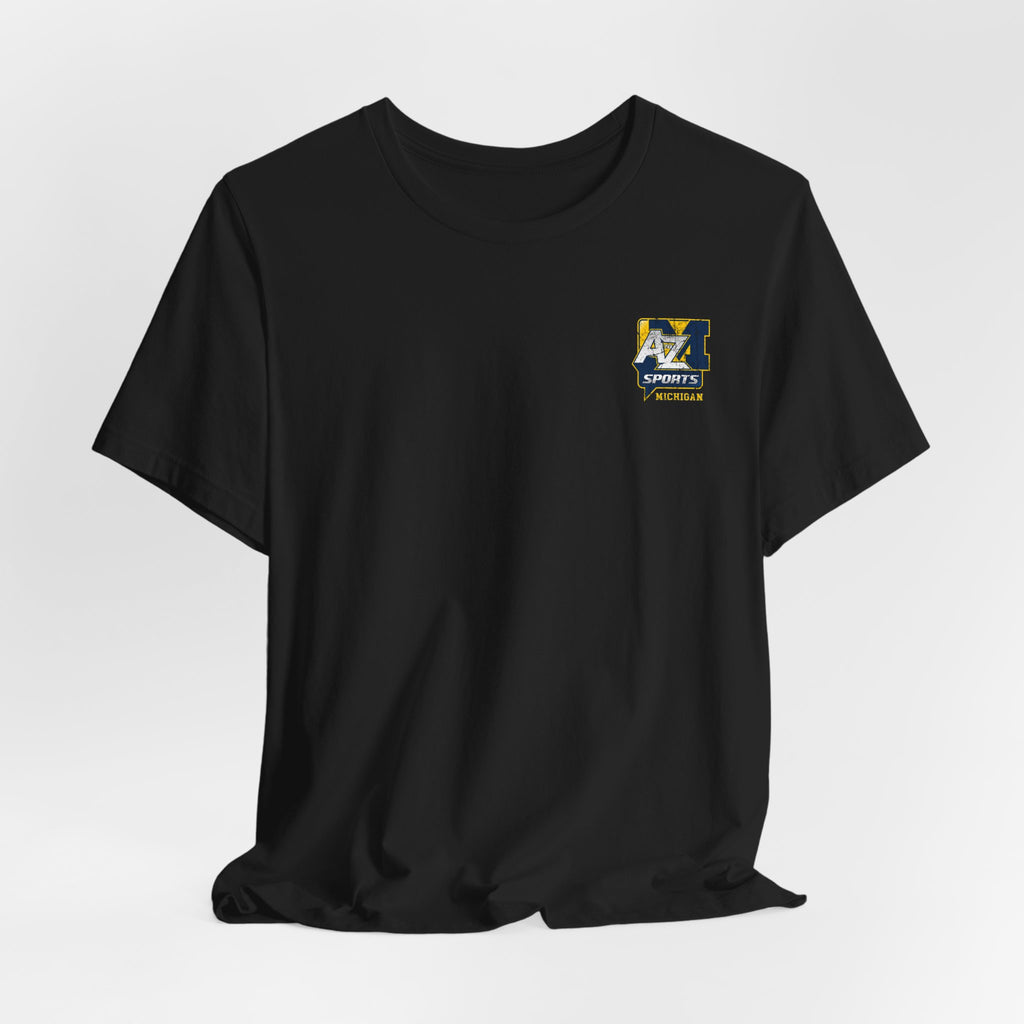 A to Z Sports Michigan Distressed Pocket T-Shirt