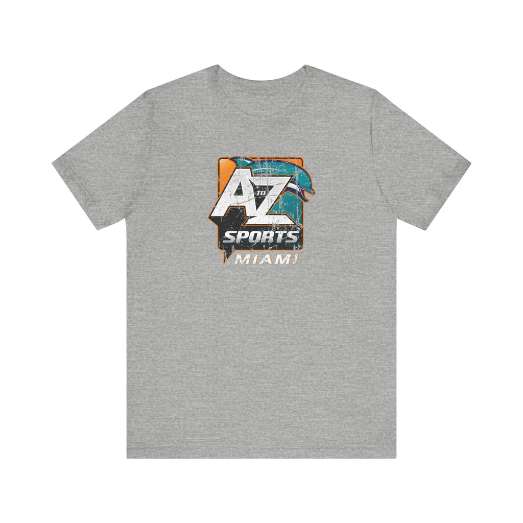 A to Z Sports Dolphins Distressed T-Shirt