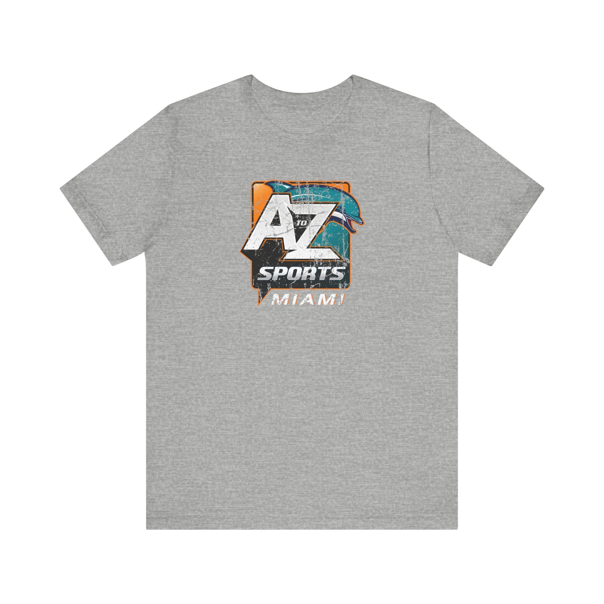 A to Z Sports Dolphins Distressed T-Shirt