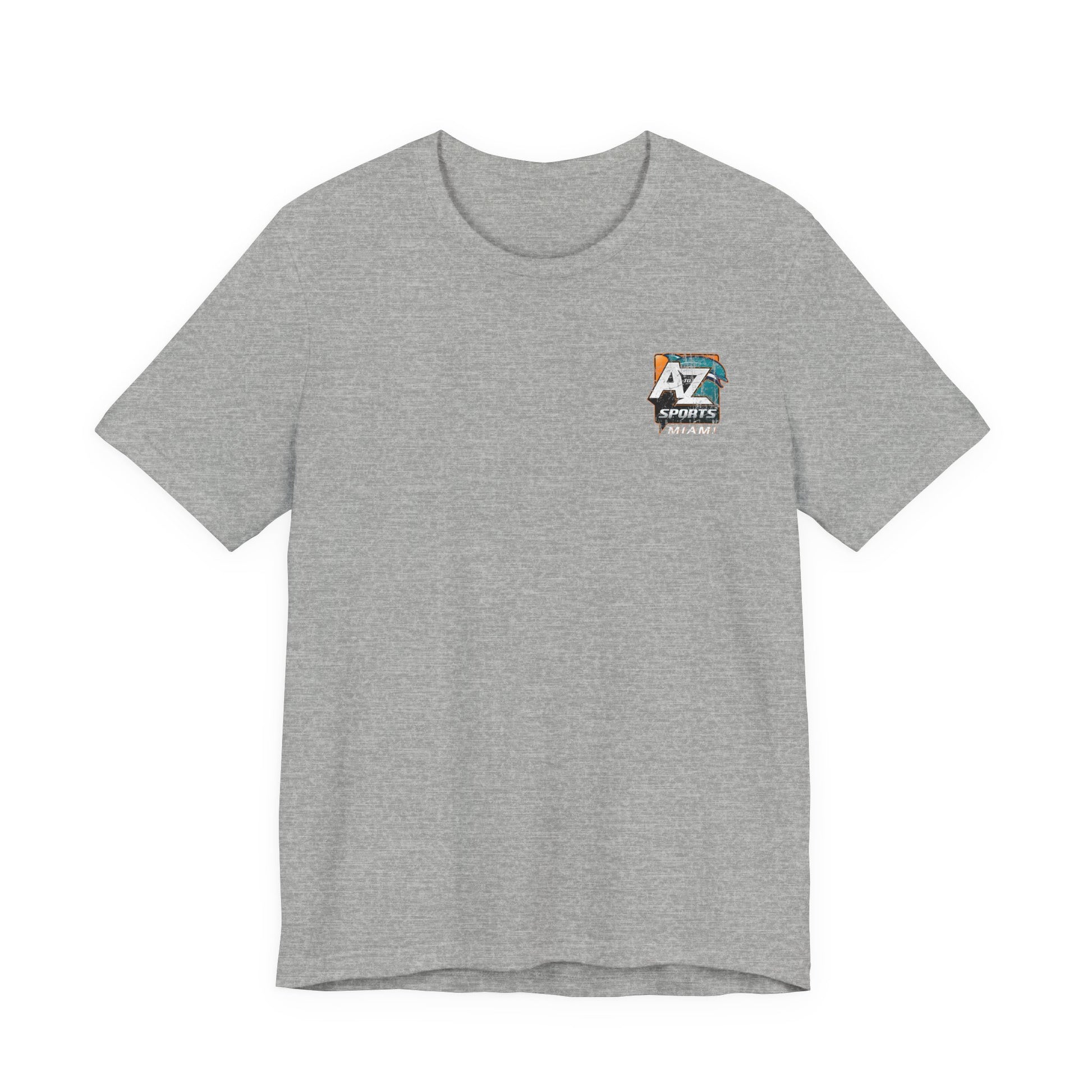 A to Z Sports Dolphins Distressed Pocket T-Shirt