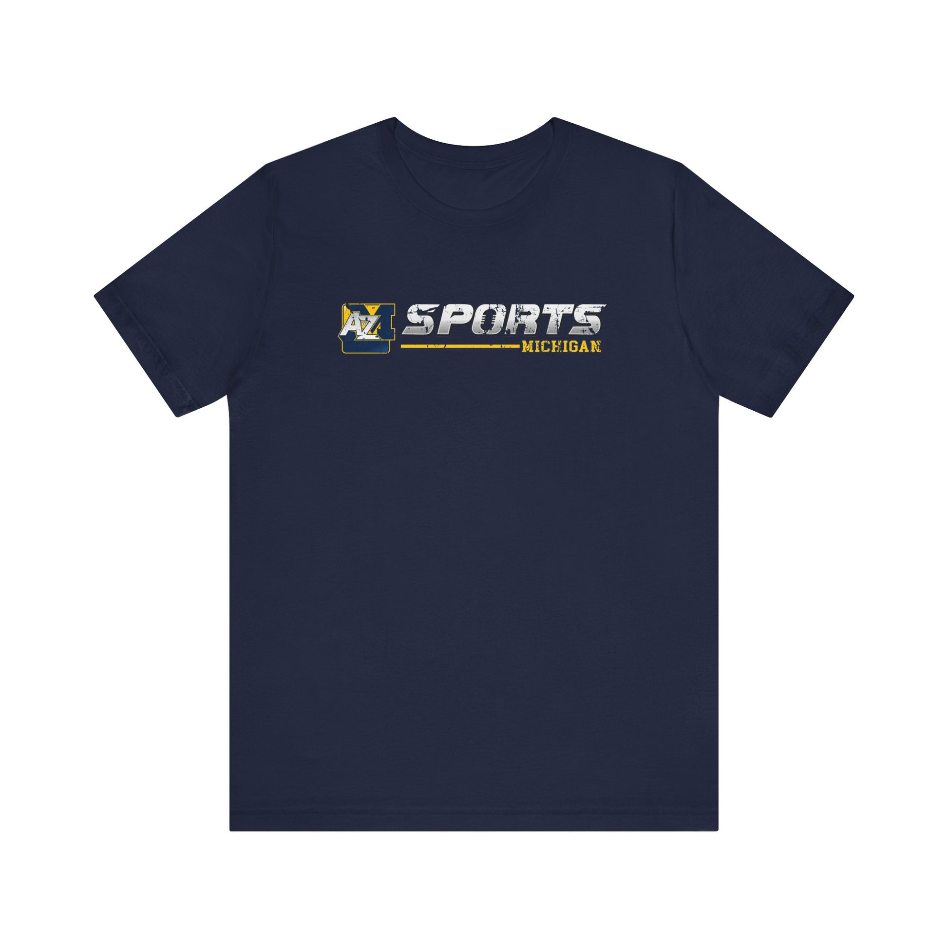 A to Z Sports Michigan Distressed Horizontal T-Shirt