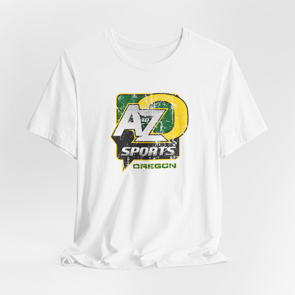 A to Z Sports Oregon Distressed T-Shirt